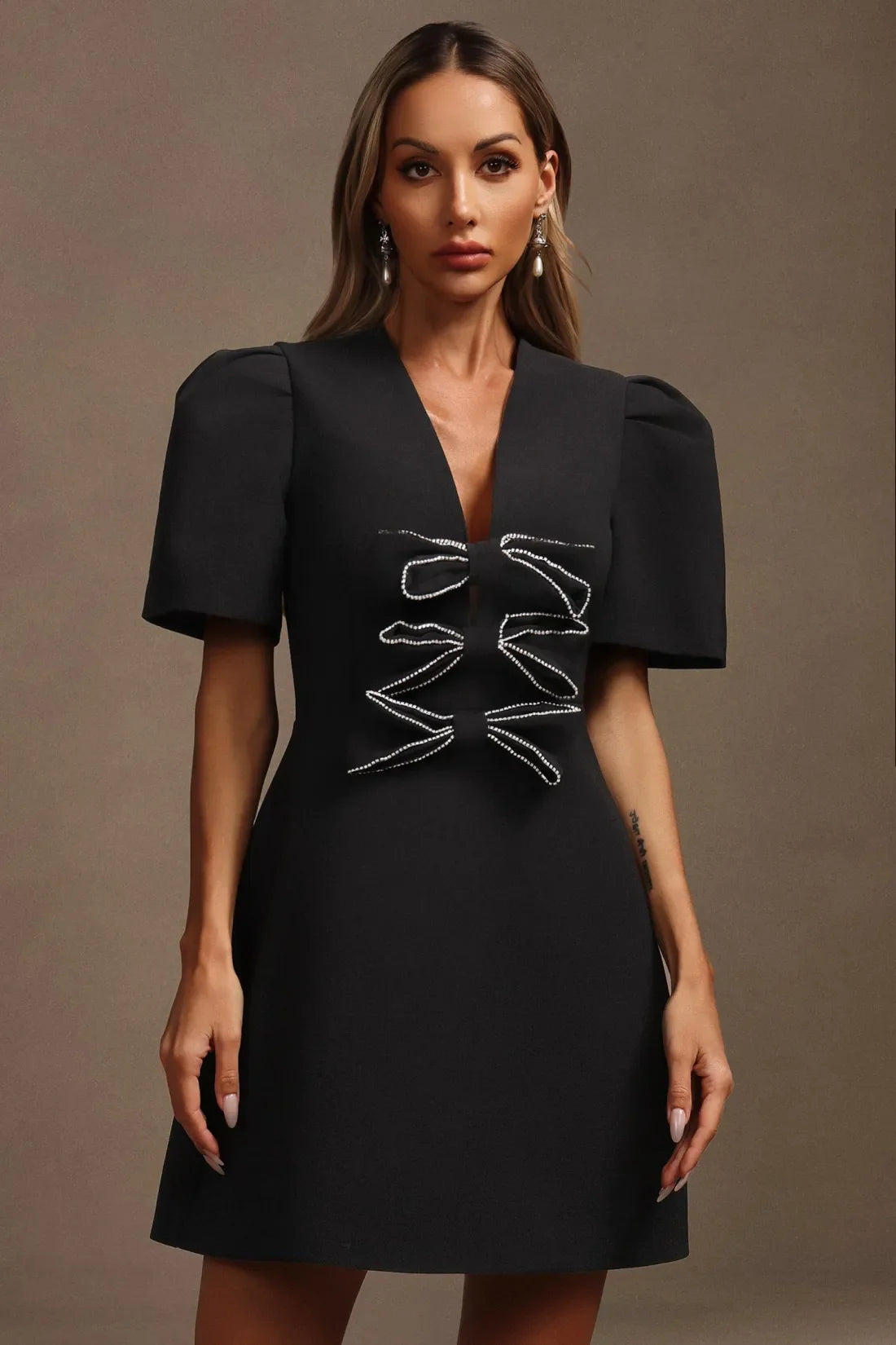 Livi Fiyonklu Mini Elbise | S | M | L
