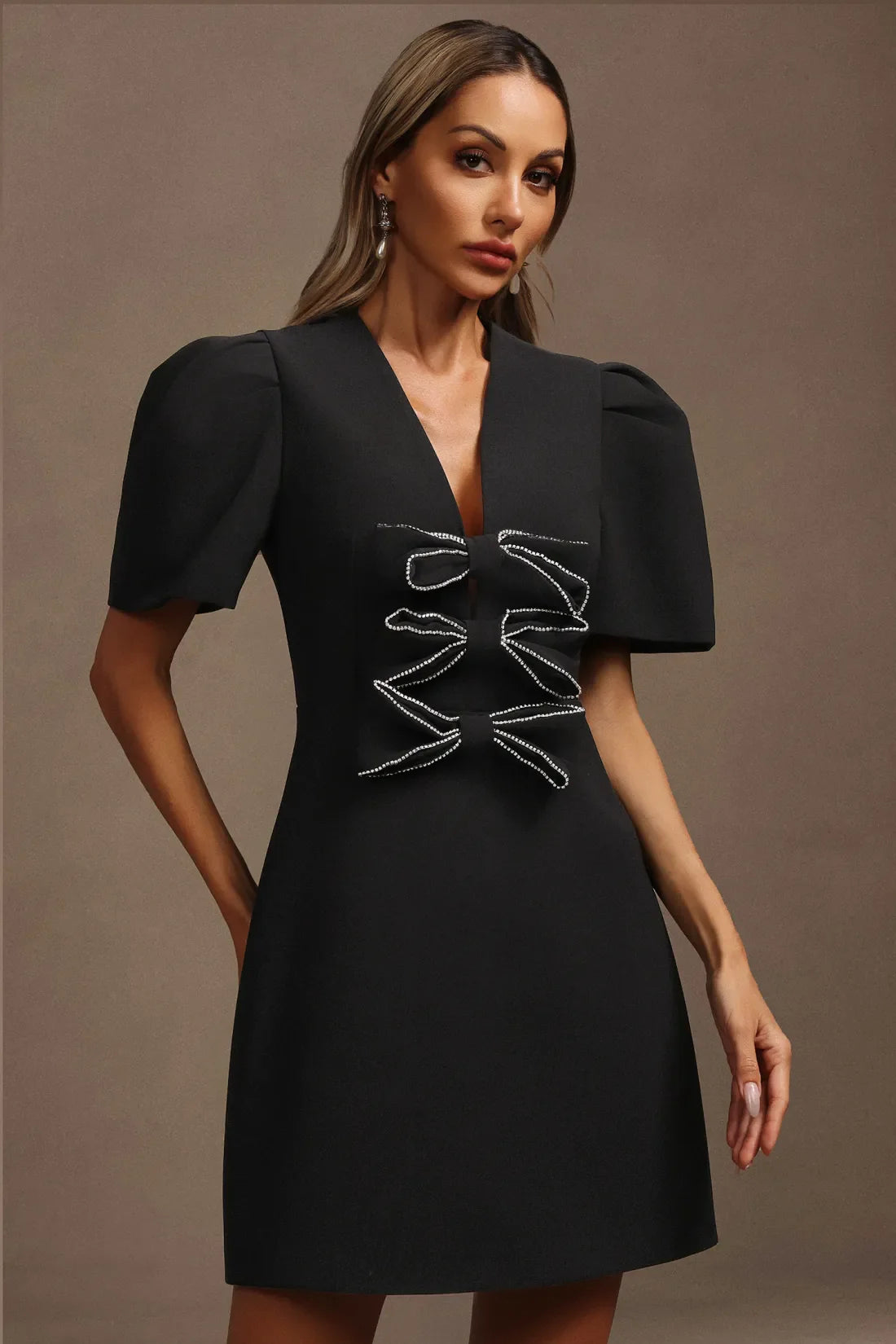 Livi Fiyonklu Mini Elbise | S | M | L