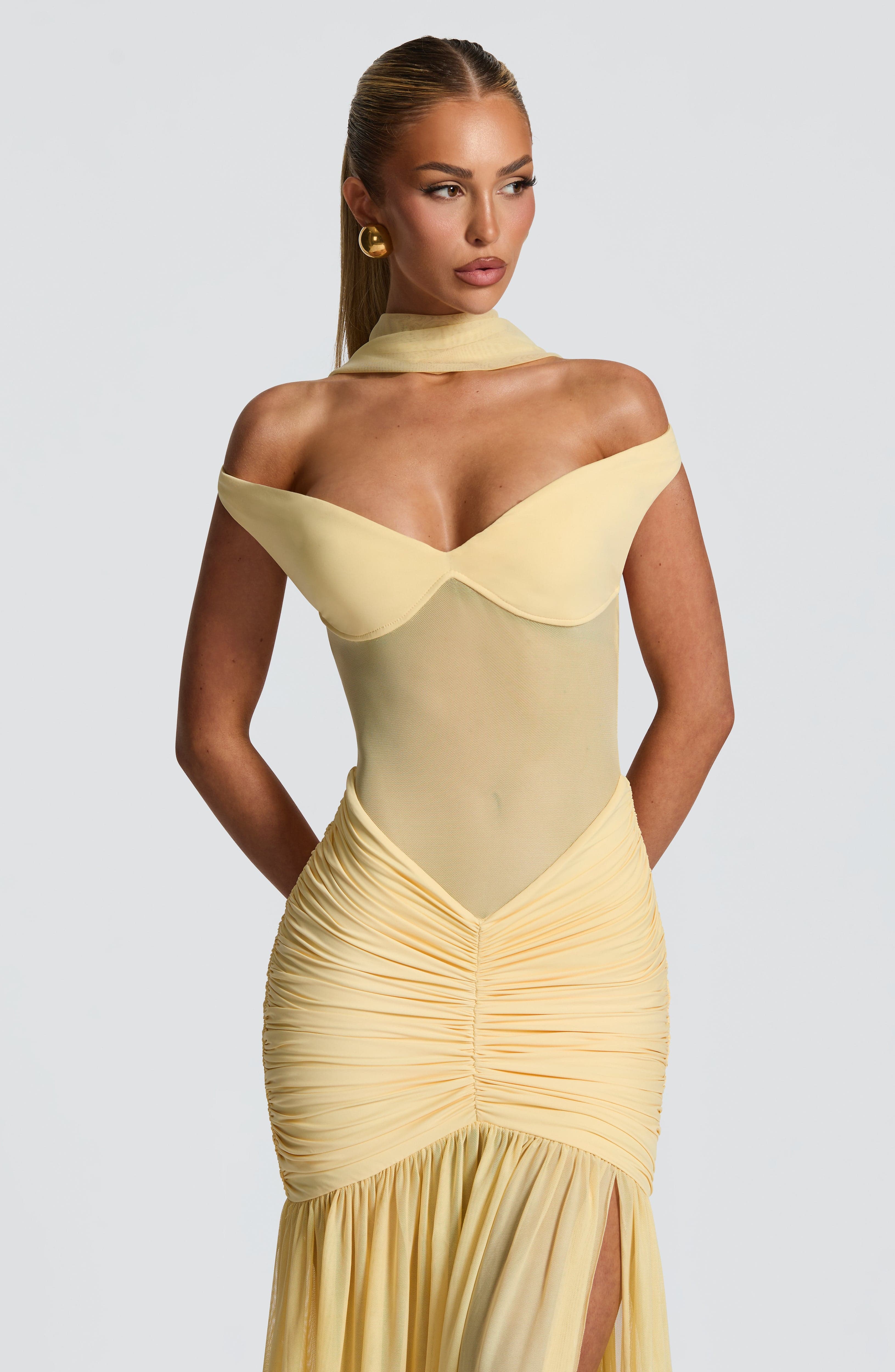 Velorage Amreen Bardot Maksi Elbise