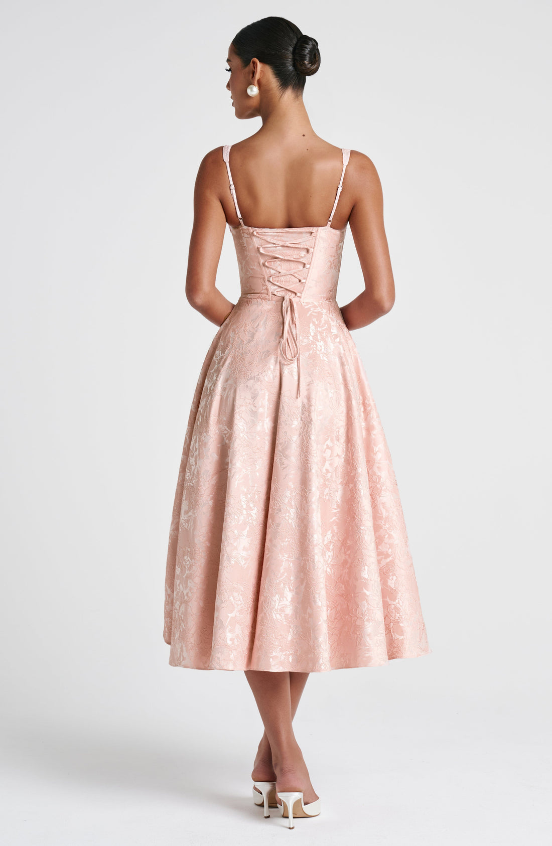Velorage Nitya Cicekli Korse Midi Elbise | BBF3999-D - SOFT PEACH - XS | BBF3999-D - SOFT PEACH - S | BBF3999-D - SOFT PEACH - M | BBF3999-D - SOFT PEACH - L | BBF3999-D - SOFT PEACH - XL | BBF3999-D - SOFT PEACH - XXL