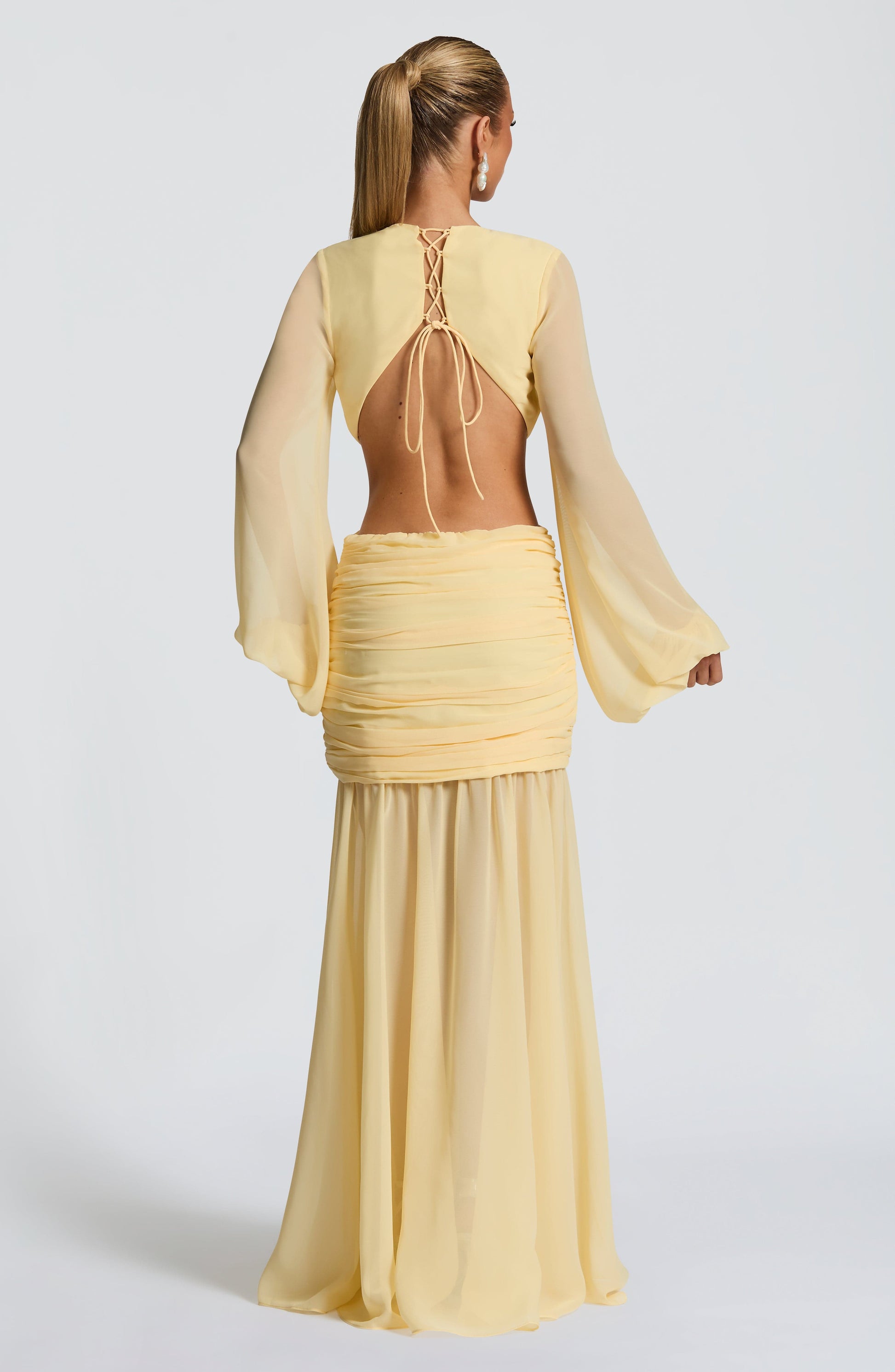 Velorage Laylanie Limon Sifon Maksi Elbise