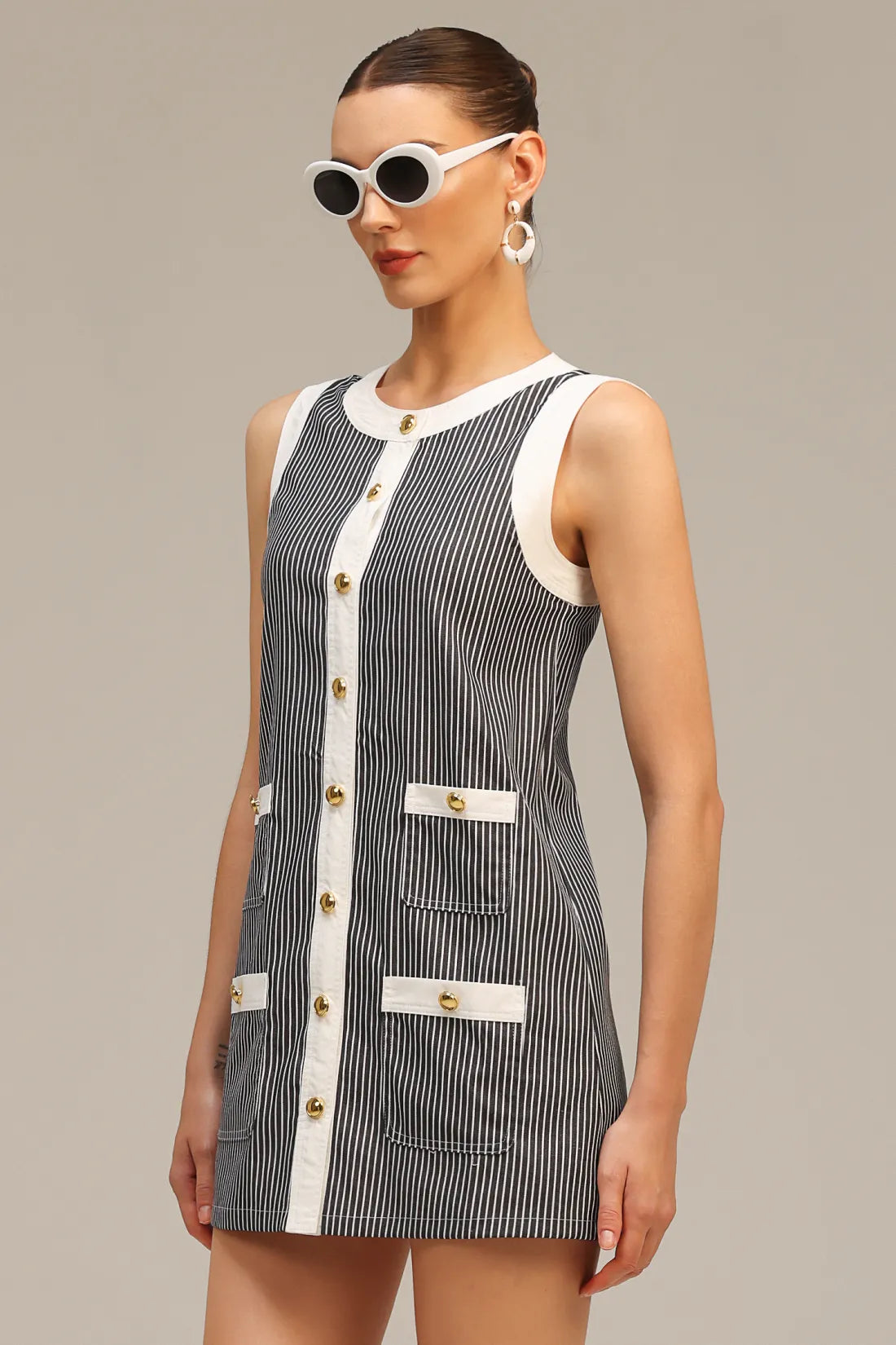 Allyson Orgu Mini Elbise | S-Cizgili | S-Siyah | S-Beyaz | M-Cizgili | M-Siyah | M-Beyaz | L-Cizgili | L-Siyah | L-Beyaz