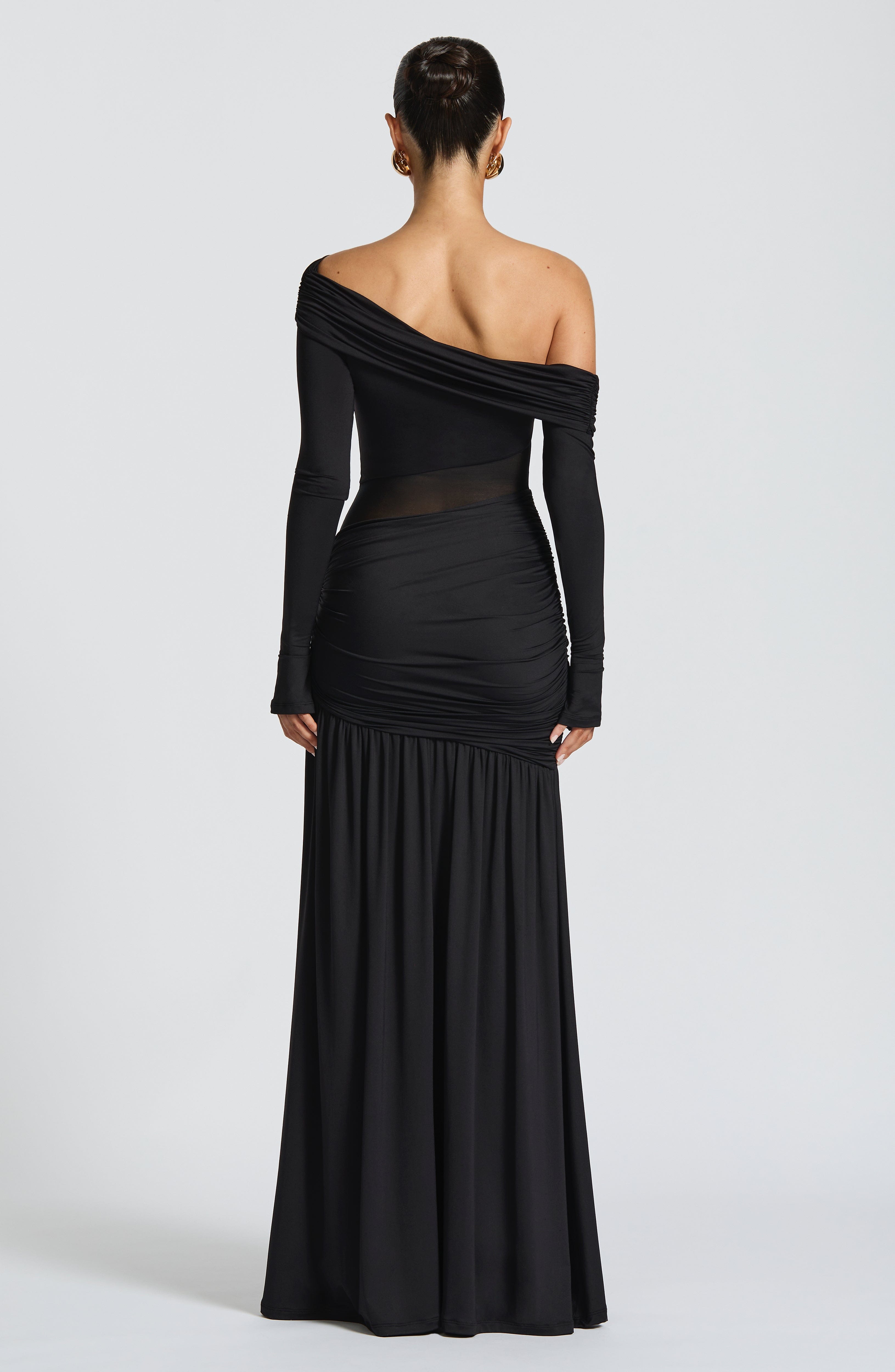 Velorage Berlin Siyah Maxi Elbise