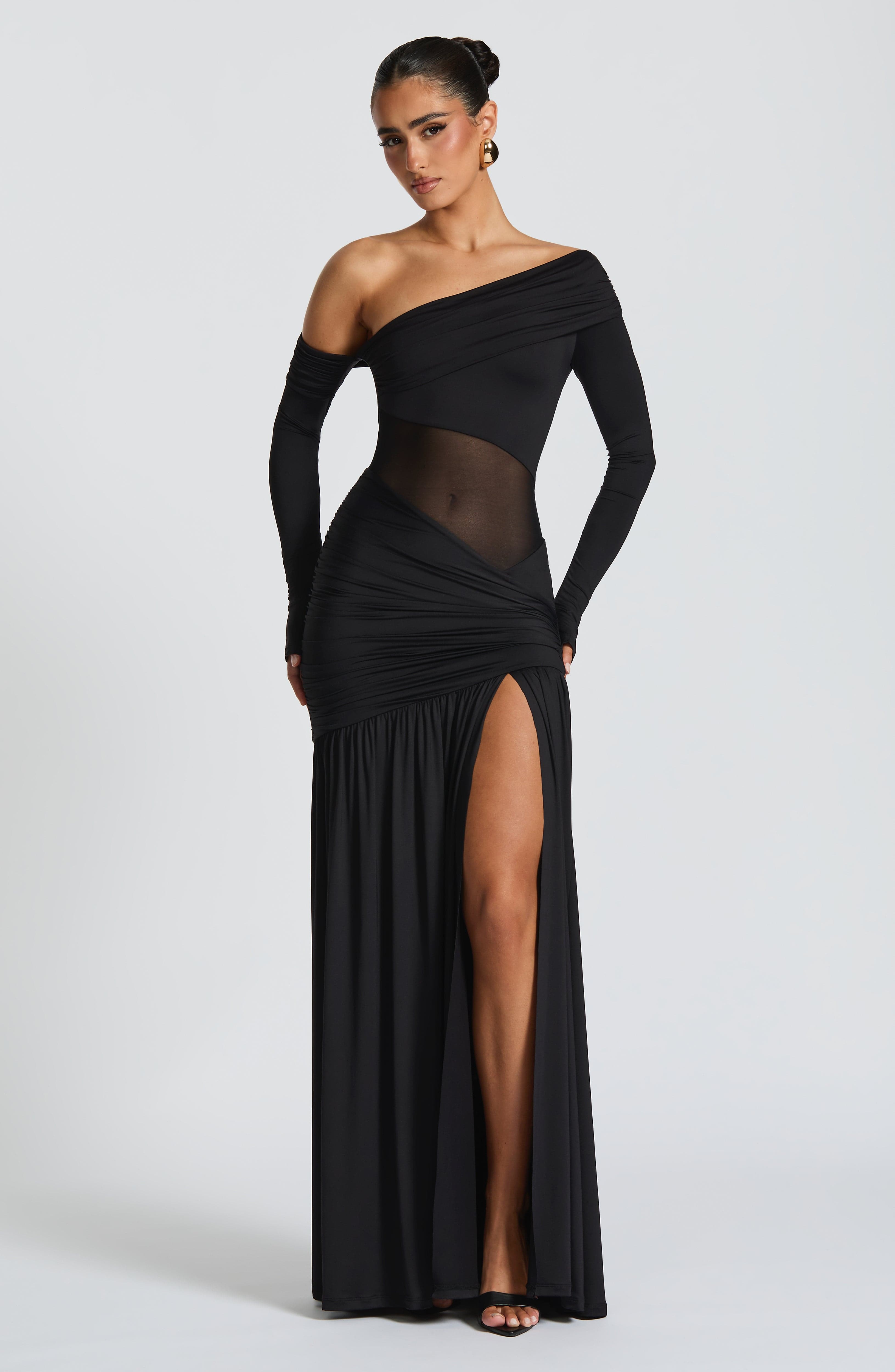 Velorage Berlin Siyah Maxi Elbise