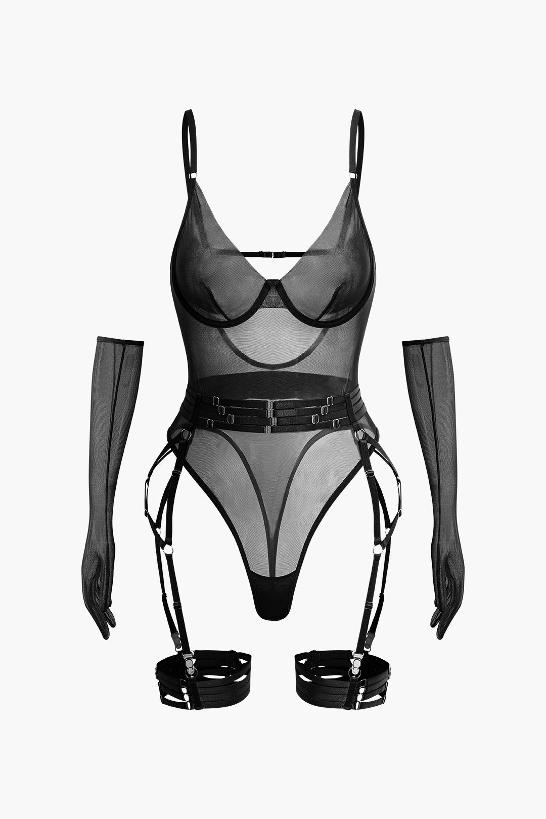 Velorage Jermani File Bodysuit Takimi | 13961-DG1739525662-black-S | 13961-DG1739525662-black-M | 13961-DG1739525662-black-L