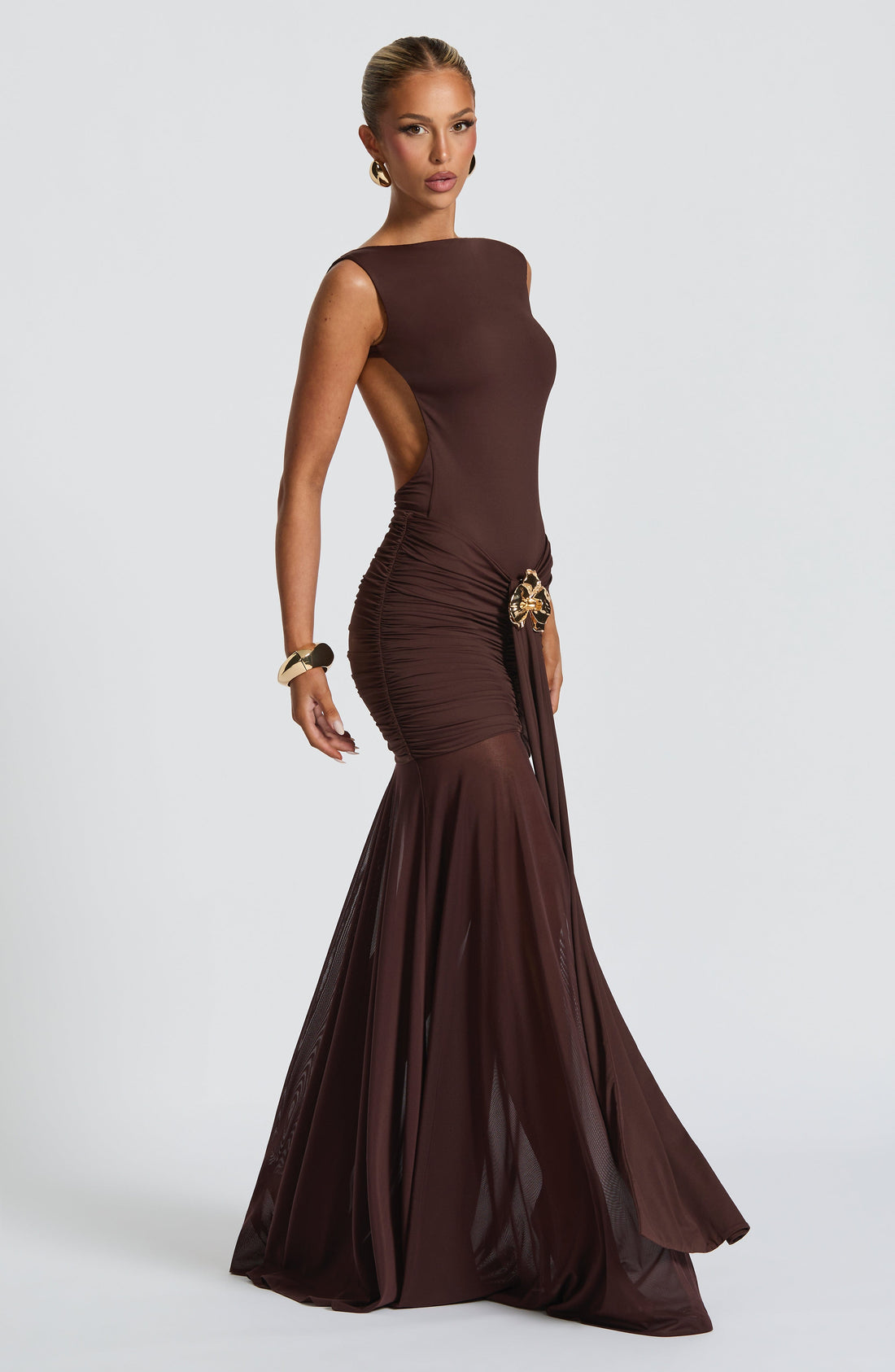 Velorage Swara V Bel Maxi Etek | BBF4072-SK - PLUM BROWN - XS | BBF4072-SK - PLUM BROWN - S | BBF4072-SK - PLUM BROWN - M | BBF4072-SK - PLUM BROWN - L | BBF4072-SK - PLUM BROWN - XL | BBF4072-SK - PLUM BROWN - XXL