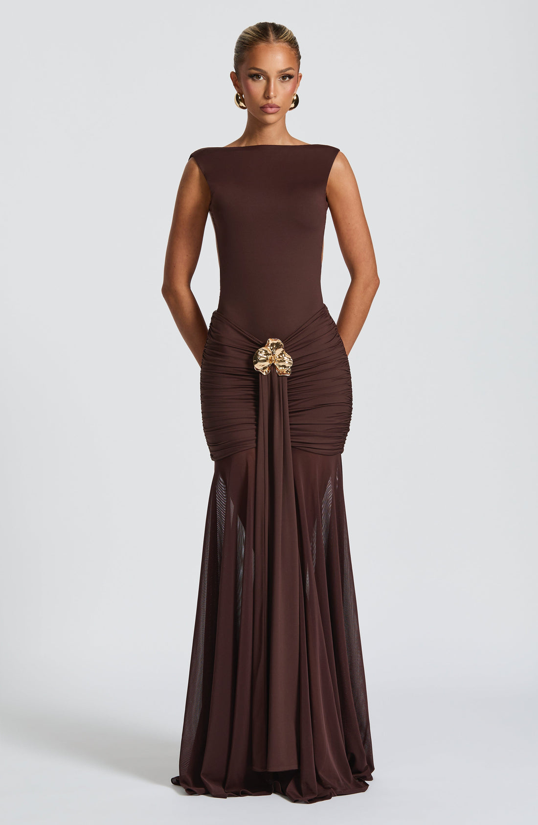 Velorage Swara V Bel Maxi Etek | BBF4072-SK - PLUM BROWN - XS | BBF4072-SK - PLUM BROWN - S | BBF4072-SK - PLUM BROWN - M | BBF4072-SK - PLUM BROWN - L | BBF4072-SK - PLUM BROWN - XL | BBF4072-SK - PLUM BROWN - XXL
