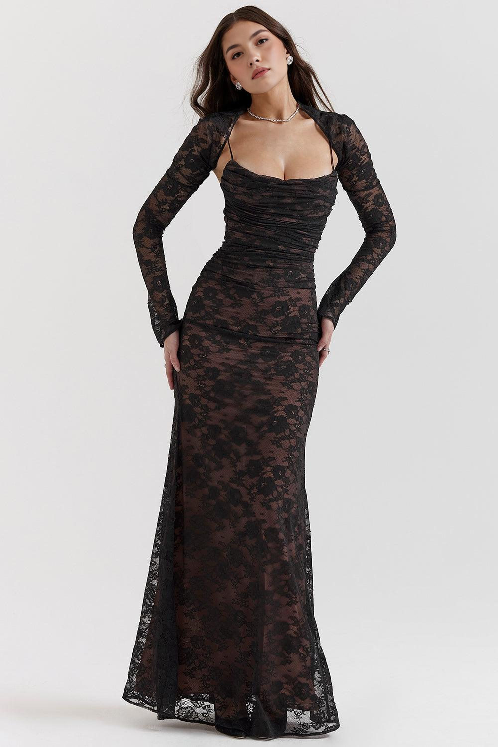 Velorage Kerri Dantel V Yaka Maksi Elbise | 1450 | 1451 | 1452 | 1453 | Beyaz-XL