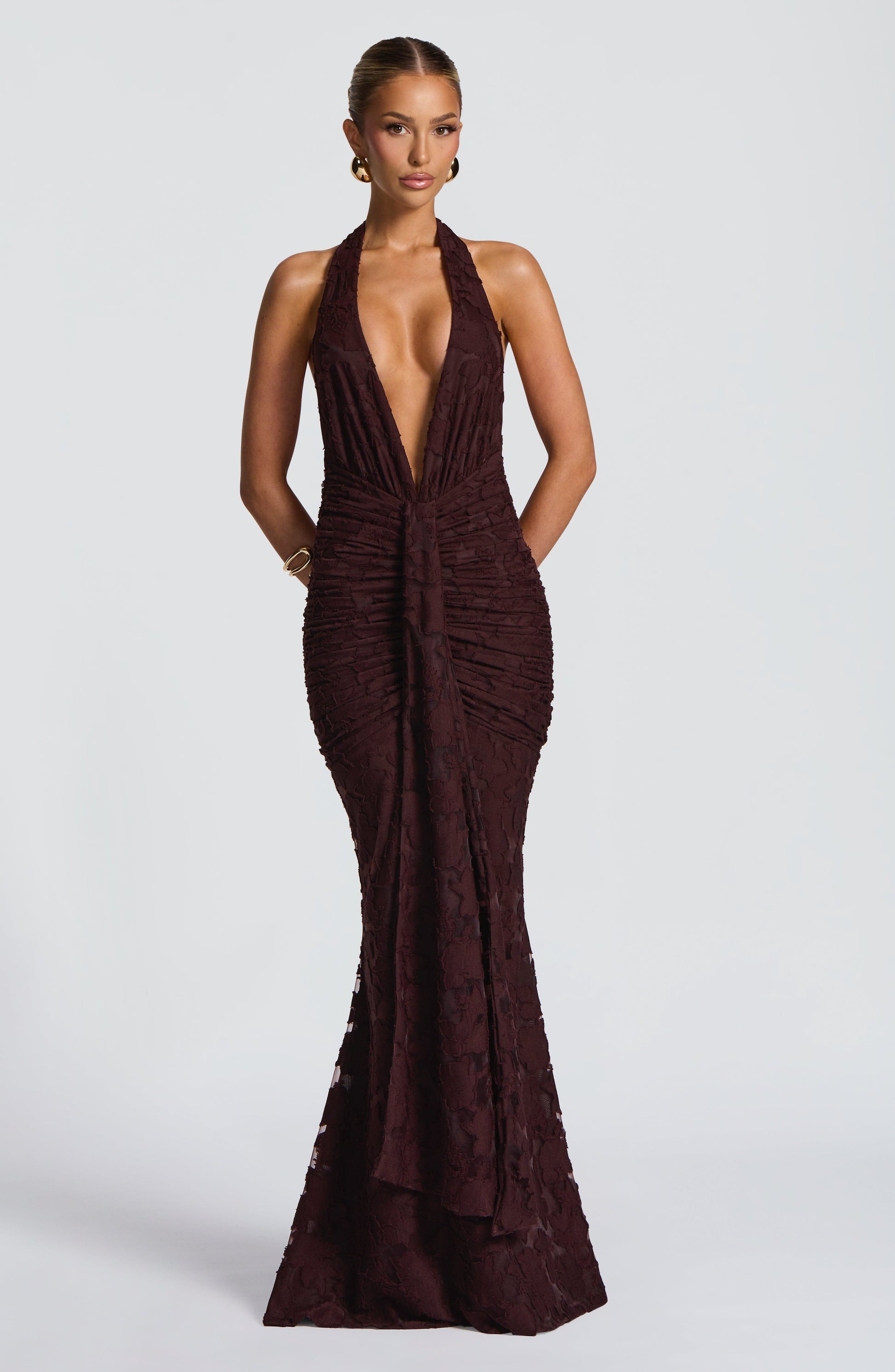Velorage Akeelah Bordo Cicek Desenli Maksi Elbise | BBF4122-D - PLUM BROWN - XS | BBF4122-D - PLUM BROWN - S | BBF4122-D - PLUM BROWN - M | BBF4122-D - PLUM BROWN - L | BBF4122-D - PLUM BROWN - XL | BBF4122-D - PLUM BROWN - XXL