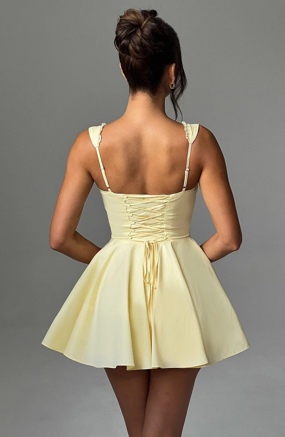 Amaria Dantel Mini Elbise