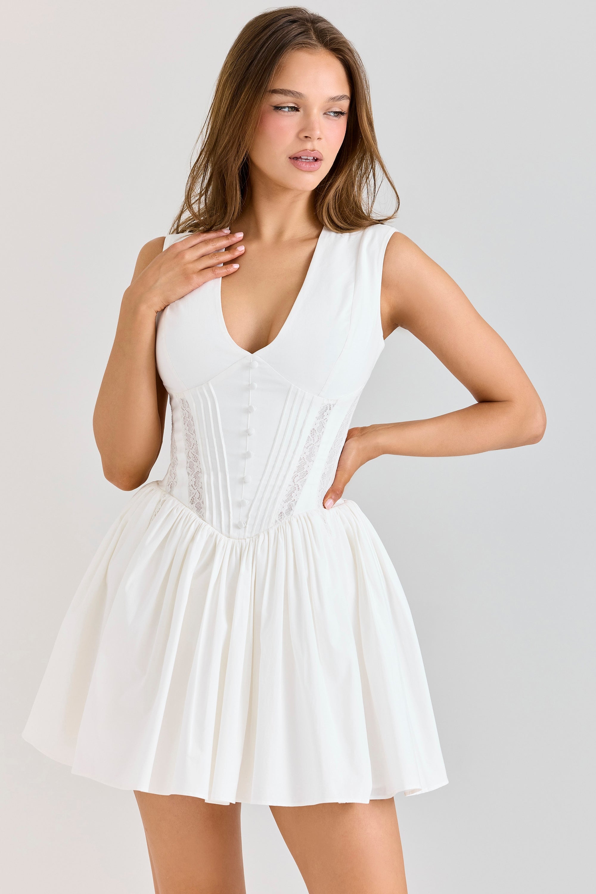 Maizie Dantelli Mini Elbise