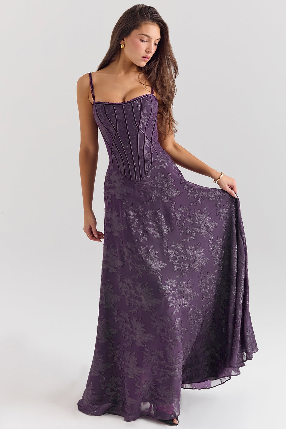 Velorage Alyssandra Simli Gece Mavisi Maxi Elbise | Gece mavisi-XS | Gece mavisi-S | Gece mavisi-M | Gece mavisi-L | Gece mavisi-XL