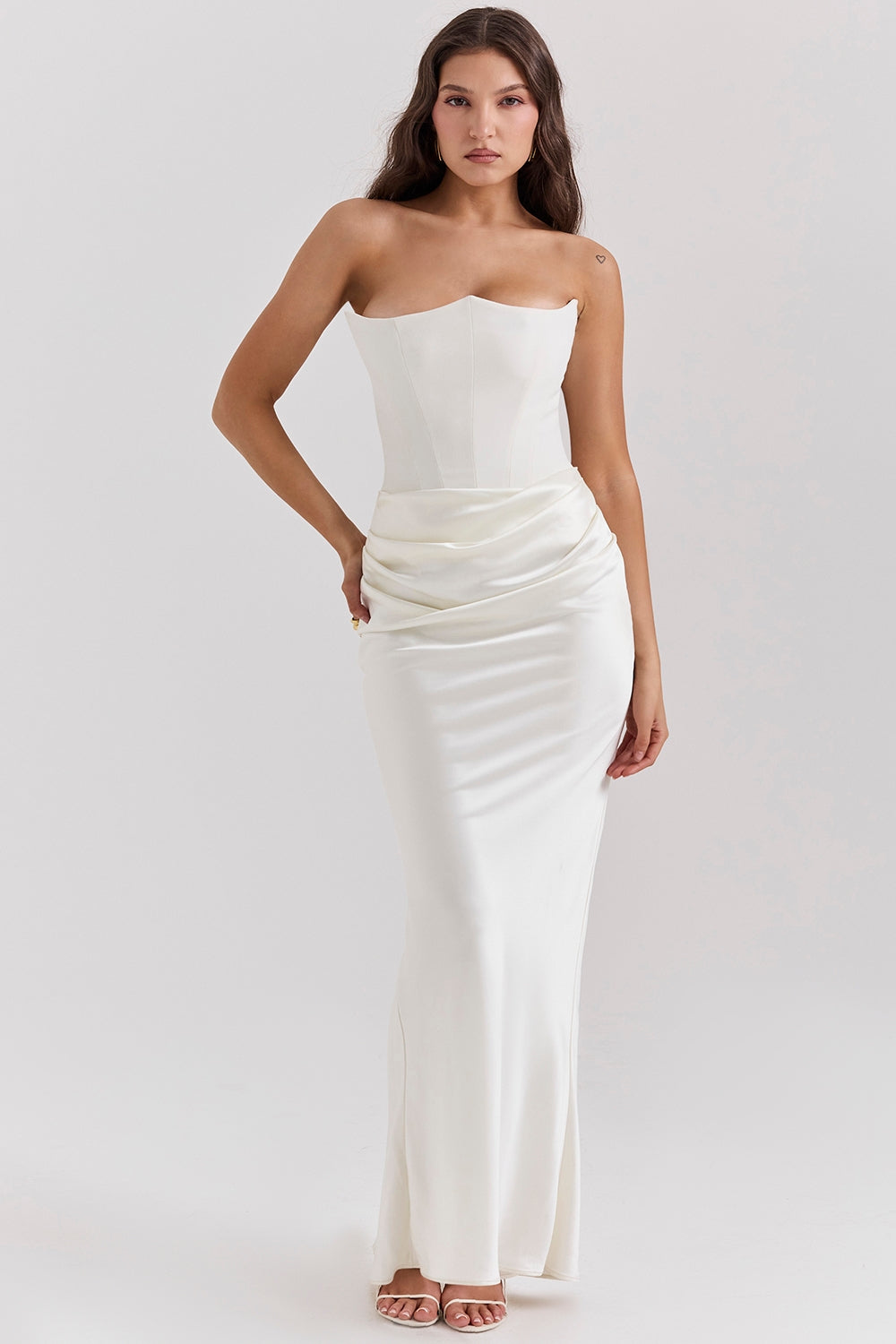 Rynlee Straplez Korse Maxi Elbise