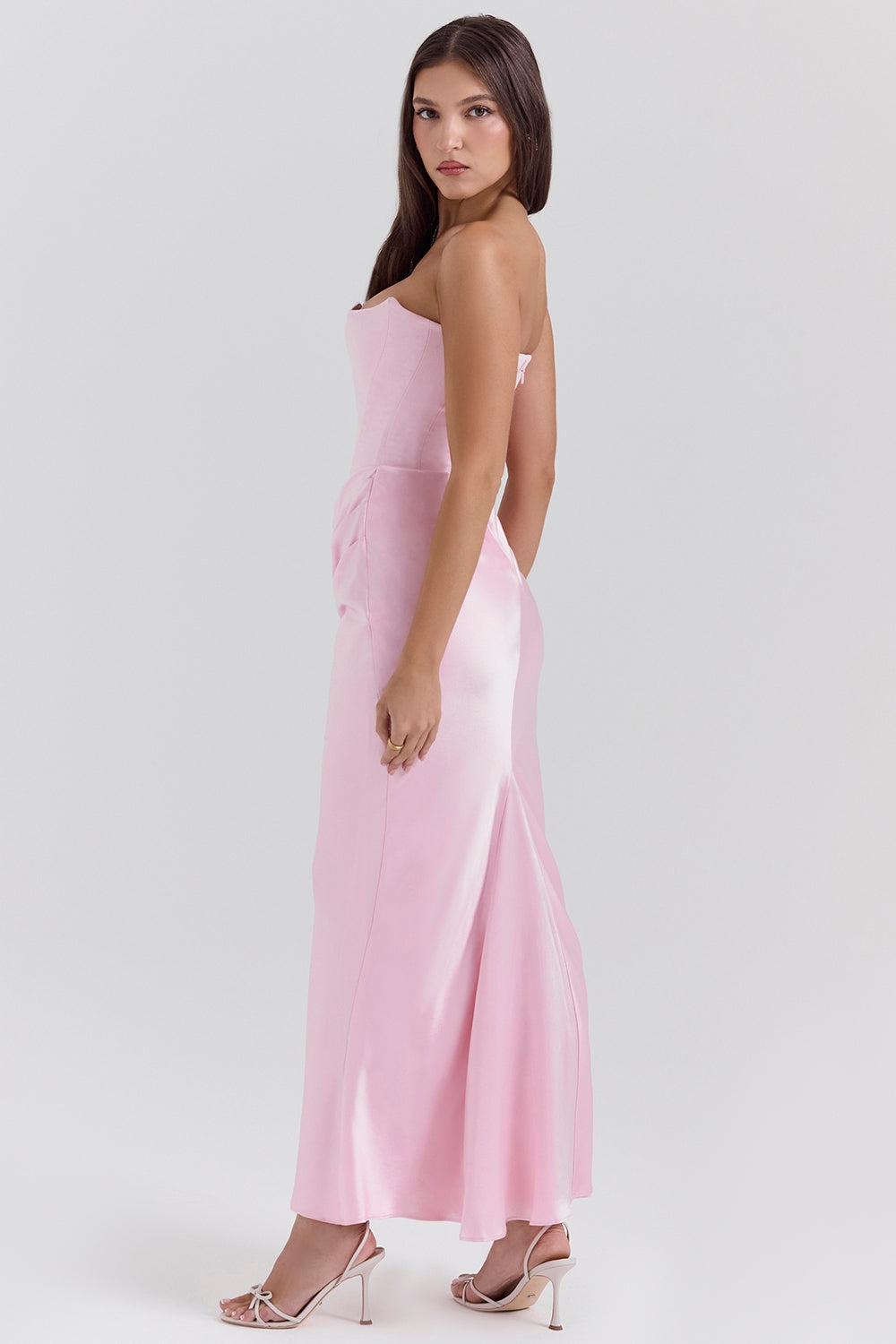 Rynlee Straplez Korse Maxi Elbise