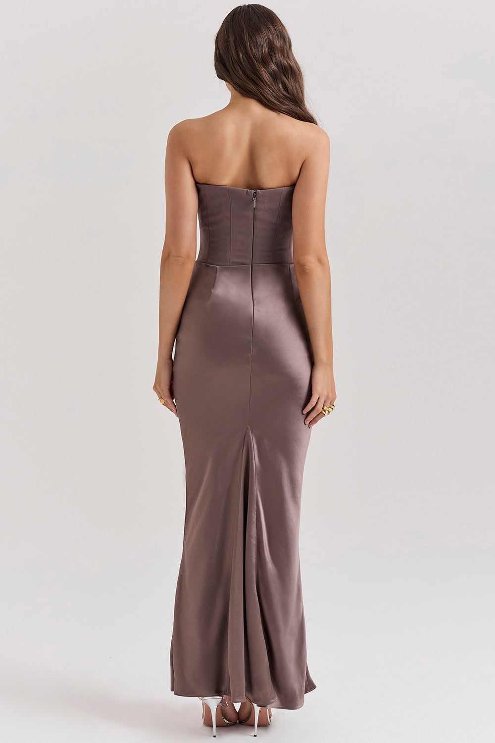Rynlee Straplez Korse Maxi Elbise