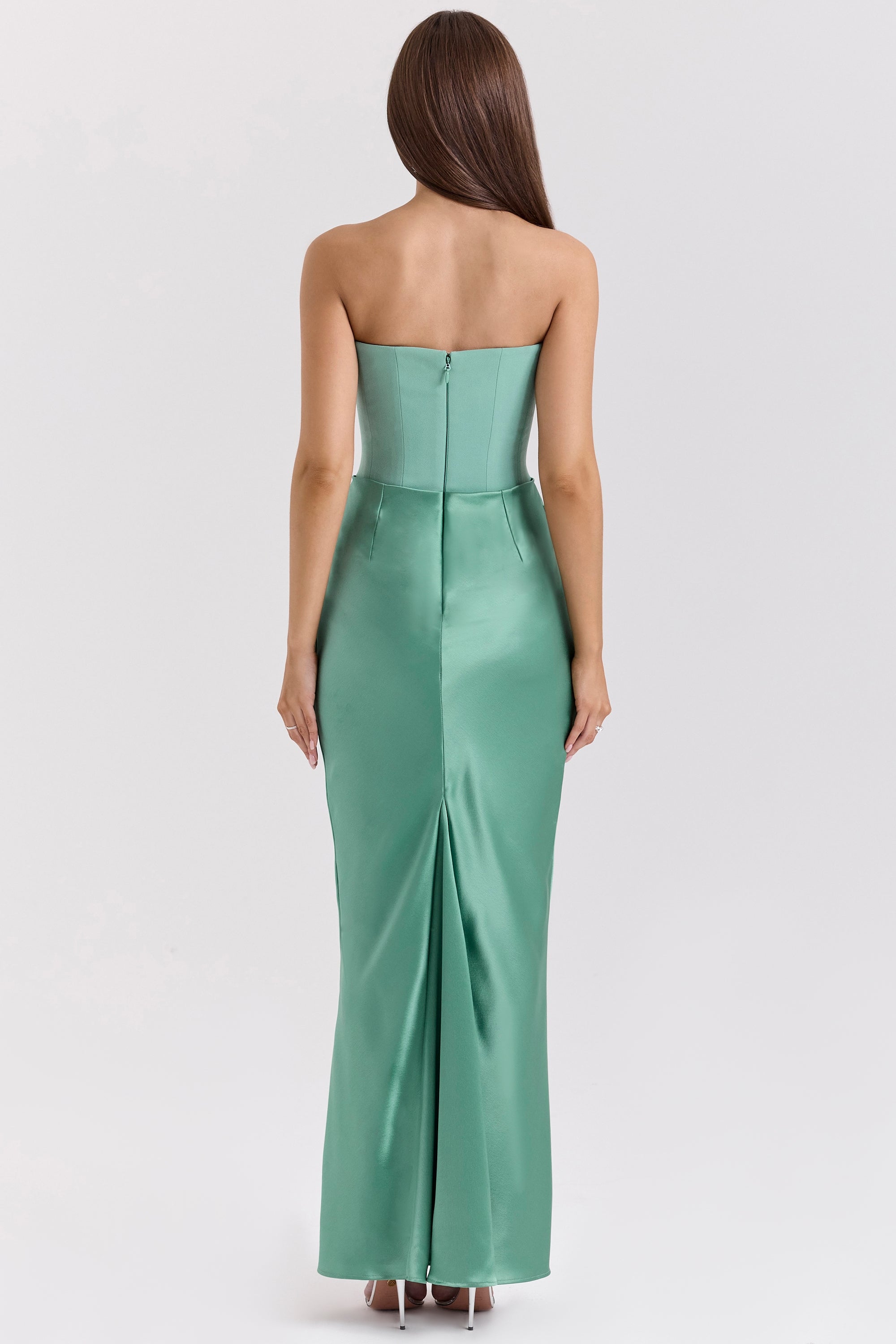 Rynlee Straplez Korse Maxi Elbise