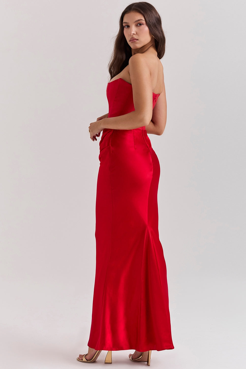 Rynlee Straplez Korse Maxi Elbise