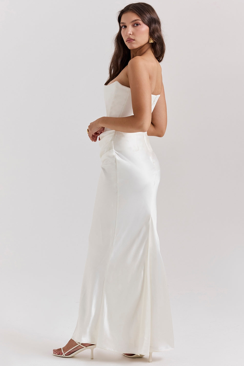 Rynlee Straplez Korse Maxi Elbise