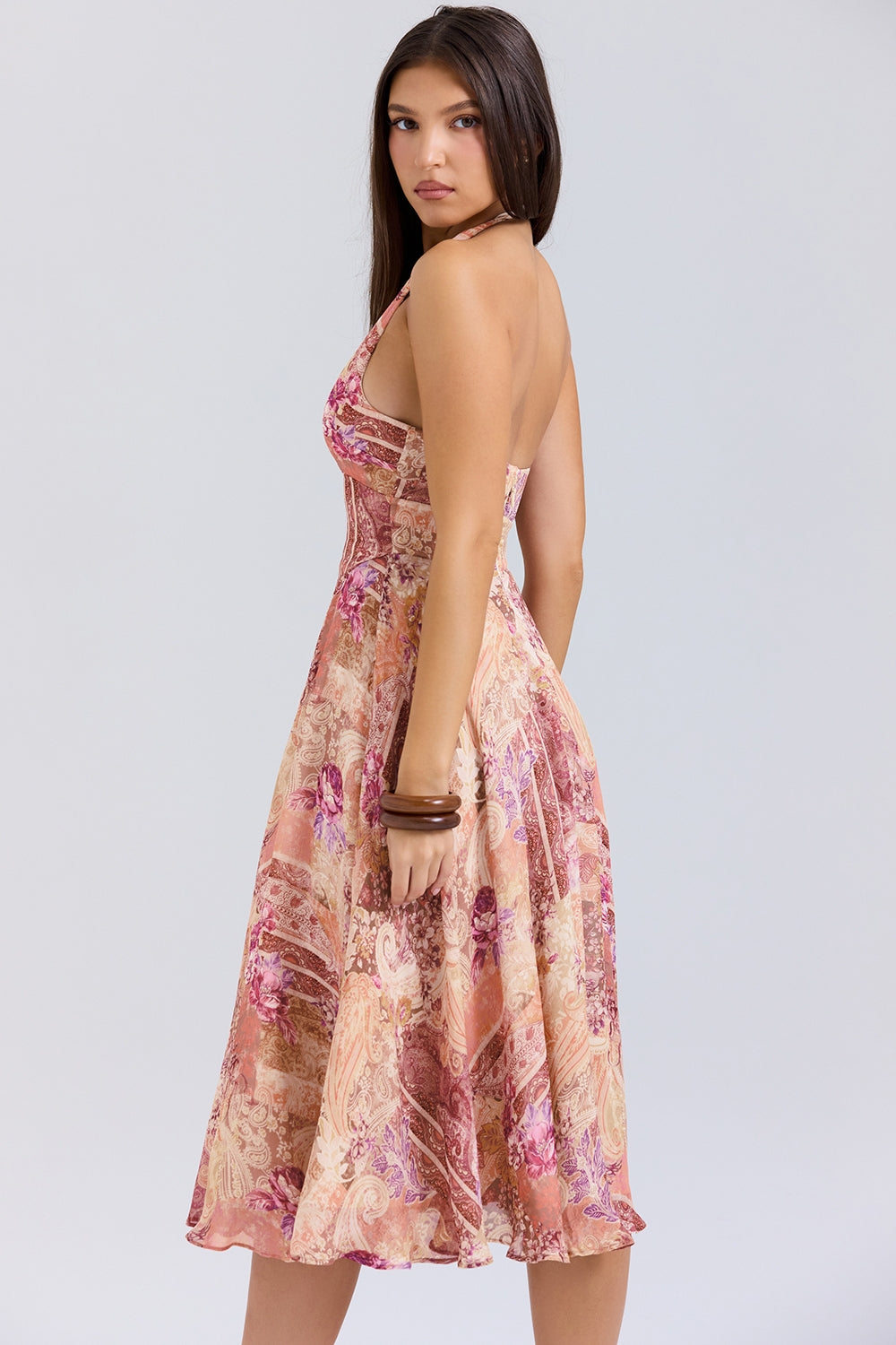 Sereen Halter Maksi Elbise