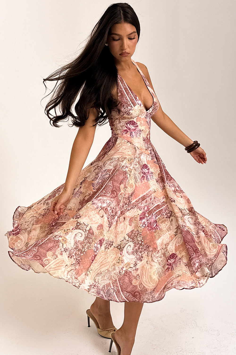 Sereen Halter Maksi Elbise