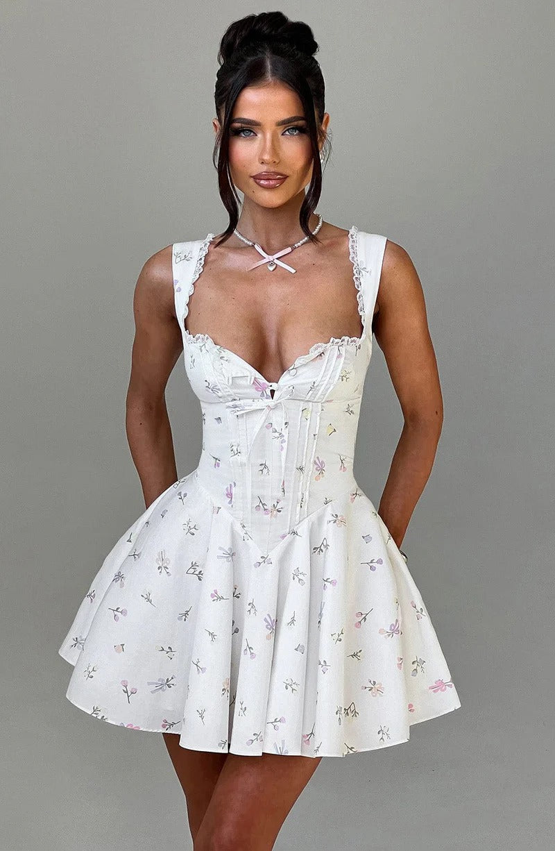 Amaria Dantel Mini Elbise