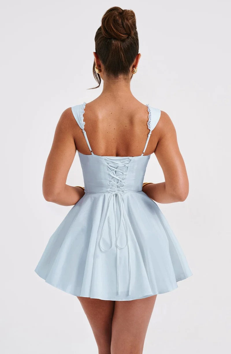Amaria Dantel Mini Elbise