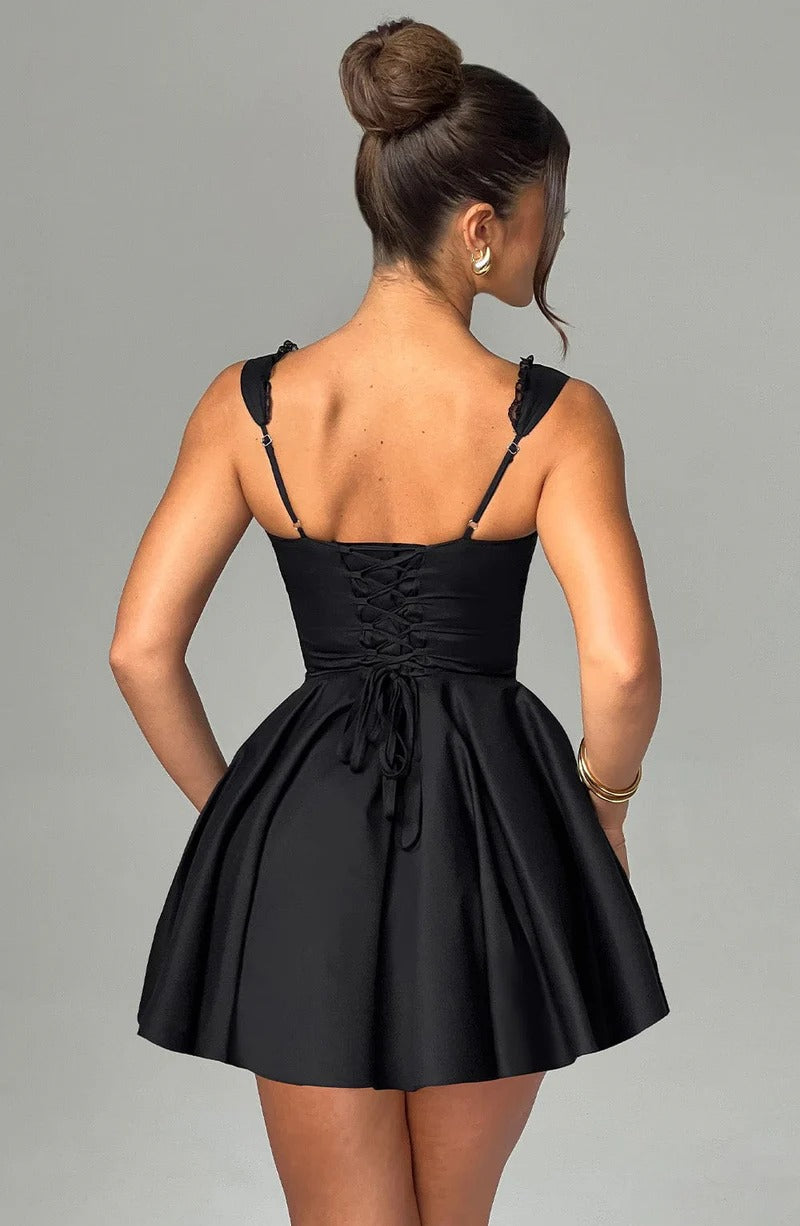 Amaria Dantel Mini Elbise