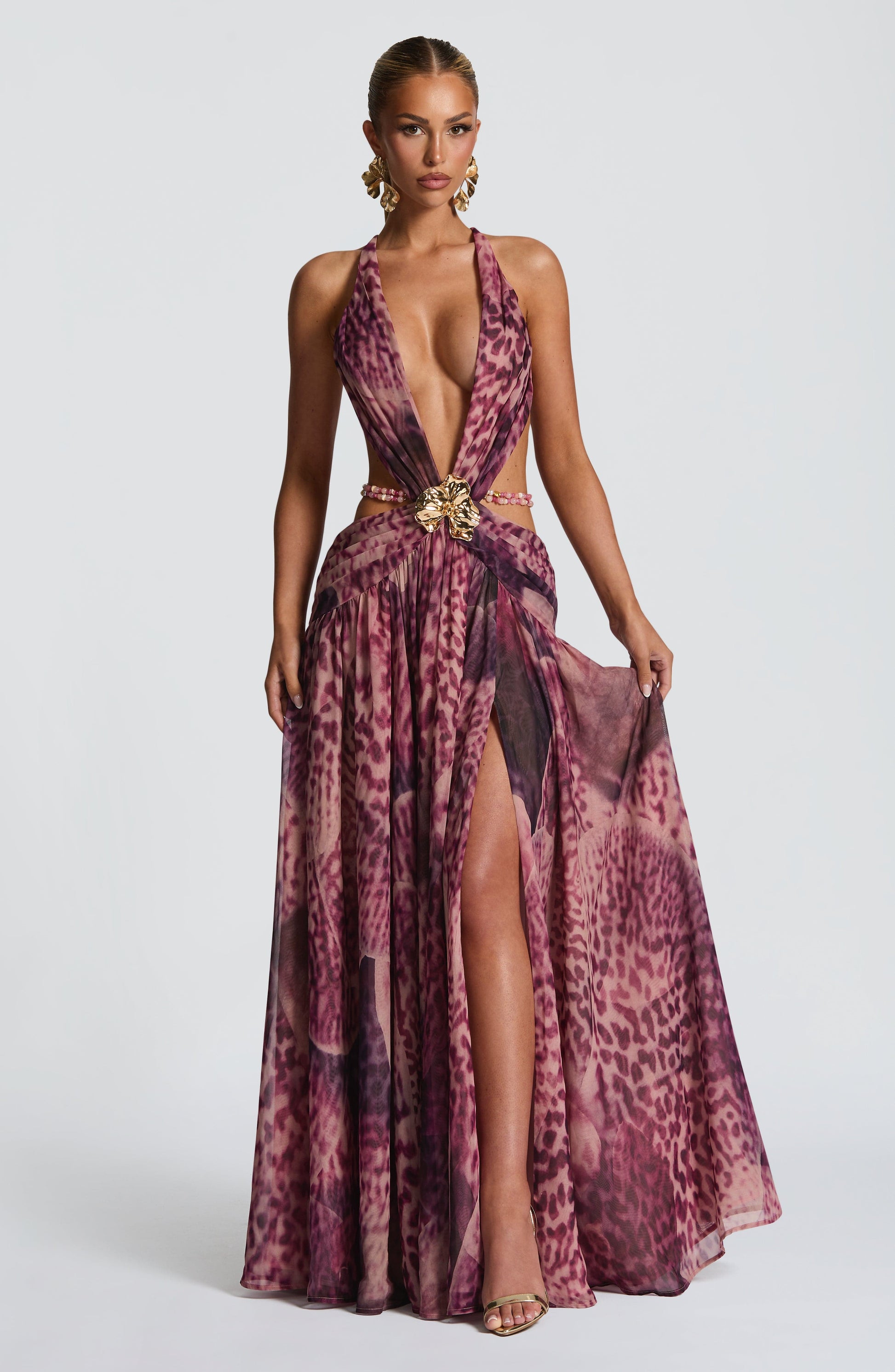 Velorage Janey Orkide Desenli Maksi Elbise | BBF4082-D - MAGENTA ORCHID PRINT - XS | BBF4082-D - MAGENTA ORCHID PRINT - S | BBF4082-D - MAGENTA ORCHID PRINT - M | BBF4082-D - MAGENTA ORCHID PRINT - L | BBF4082-D - MAGENTA ORCHID PRINT - XL | BBF4082-D - MAGENTA ORCHID PRINT - XXL