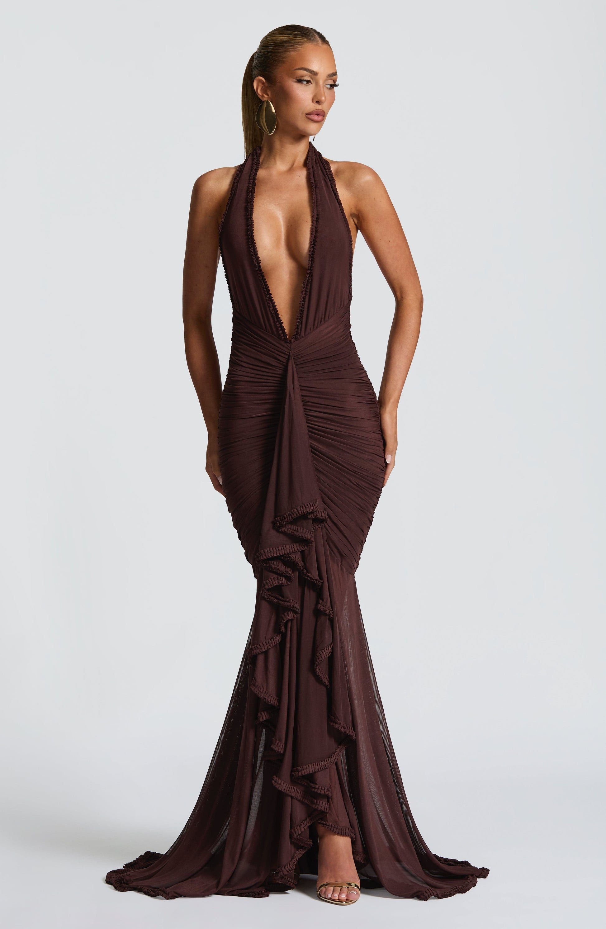 Velorage Mishika Halter Maxi Elbise