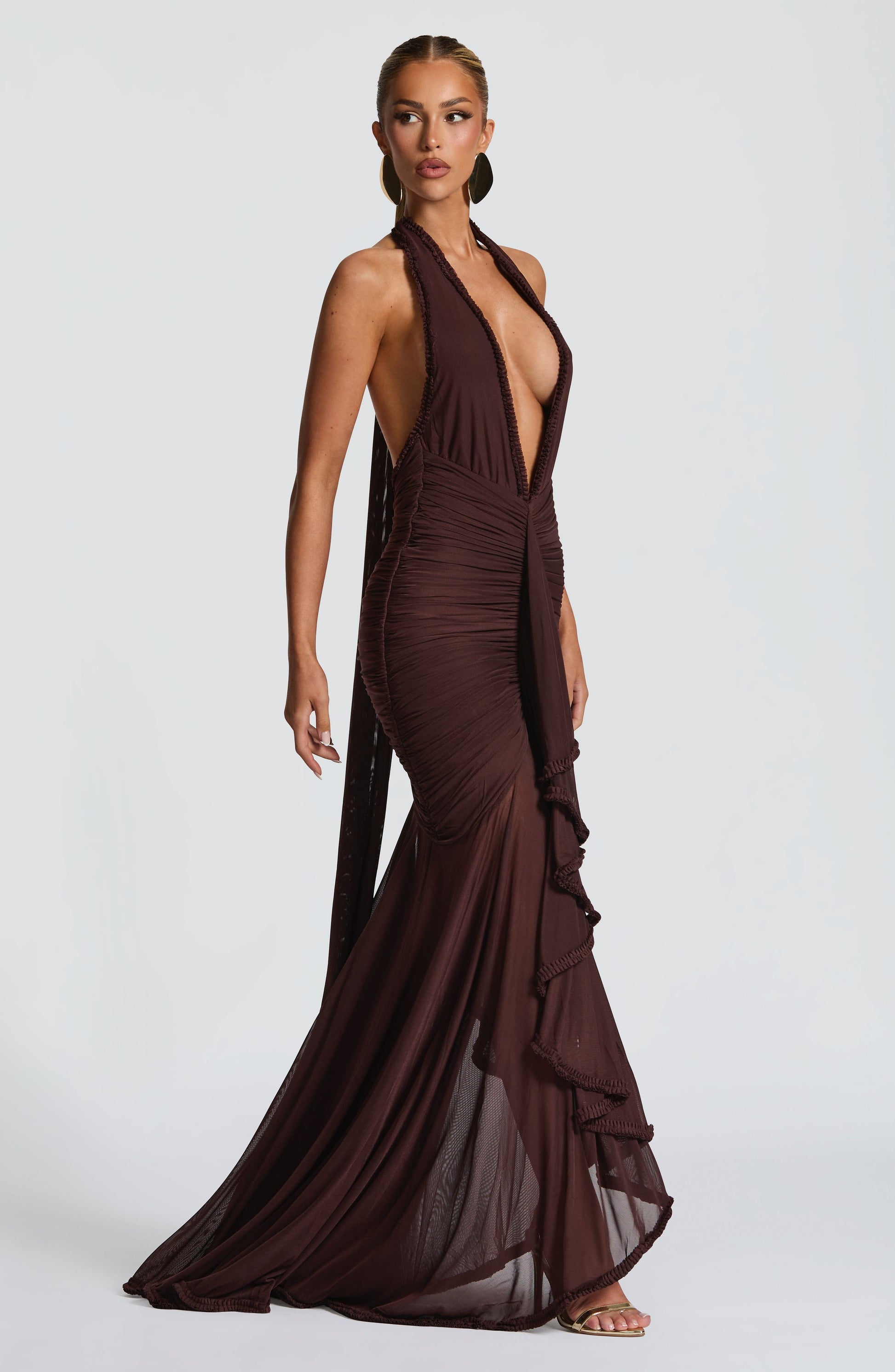 Velorage Mishika Halter Maxi Elbise