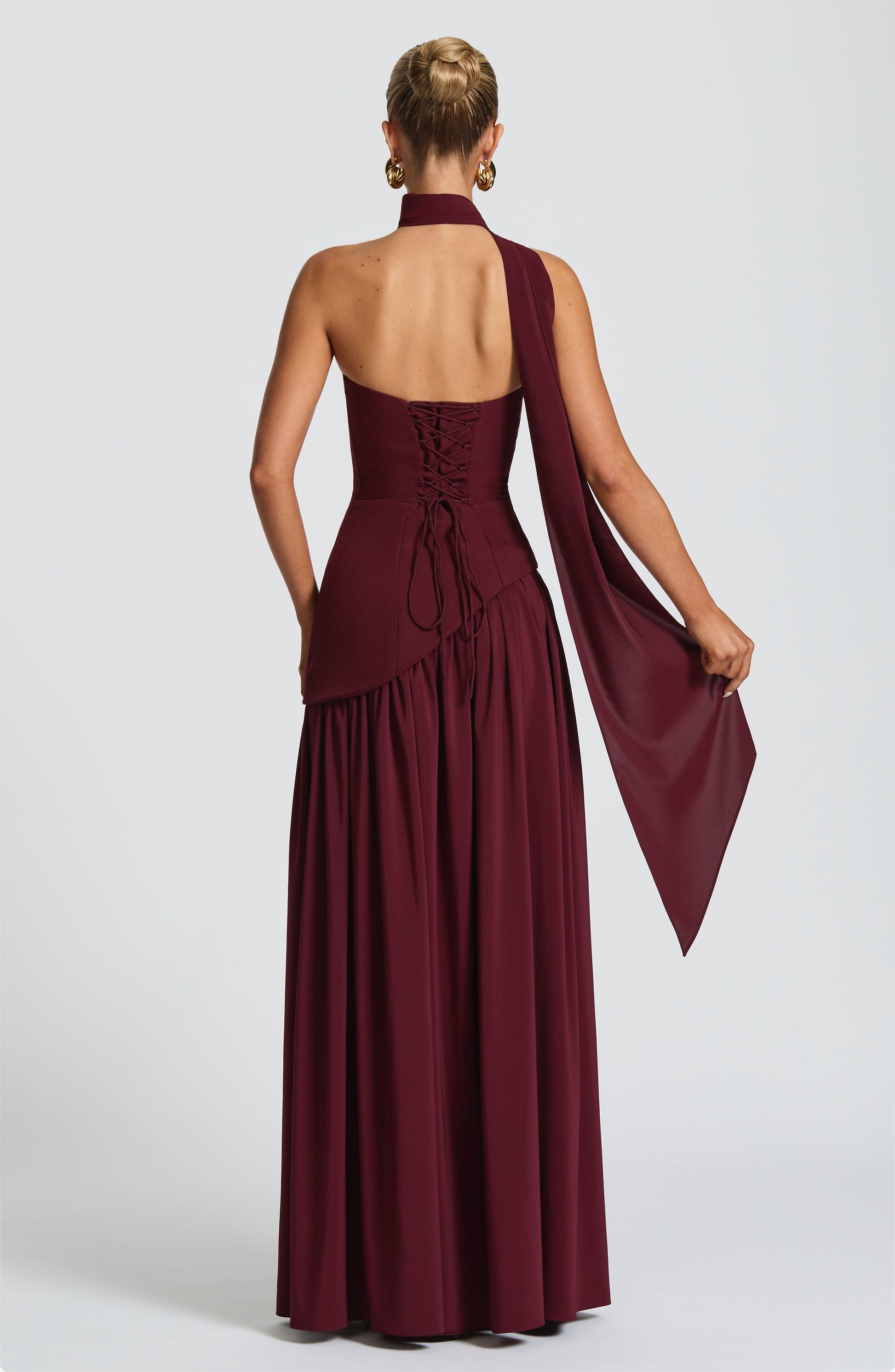 Velorage Vanity Kiraz Kirmizisi Maxi Elbise