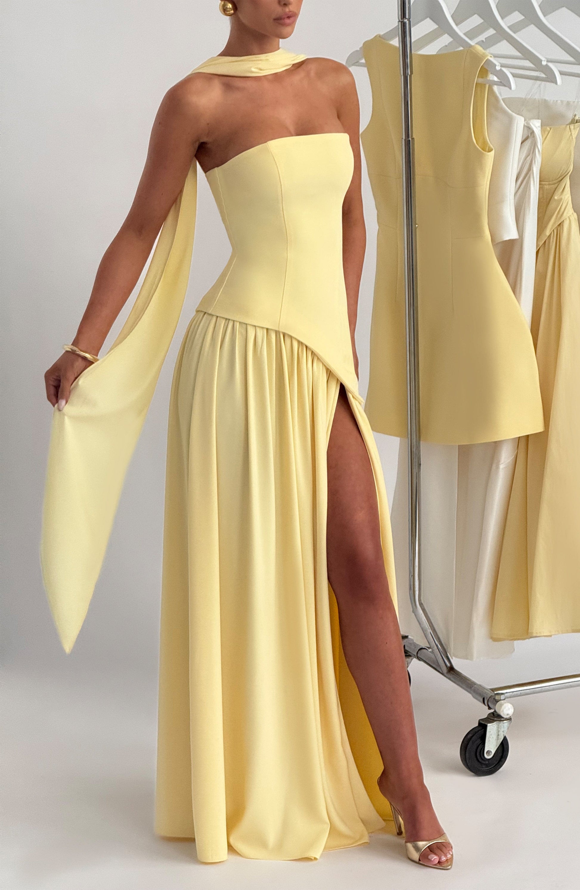 Velorage Taylynn Sari Chifon Maxi Elbise