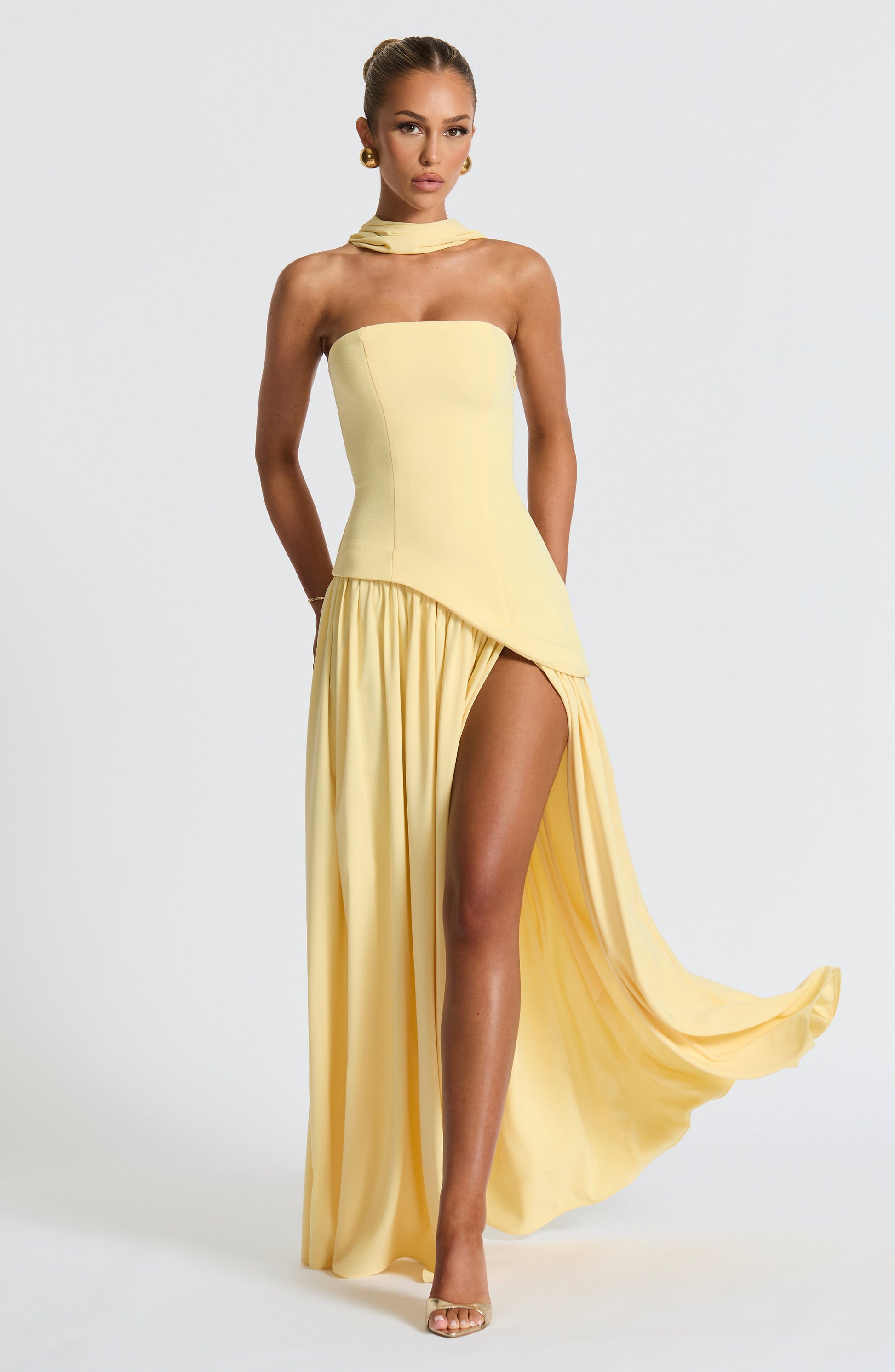 Velorage Taylynn Sari Chifon Maxi Elbise