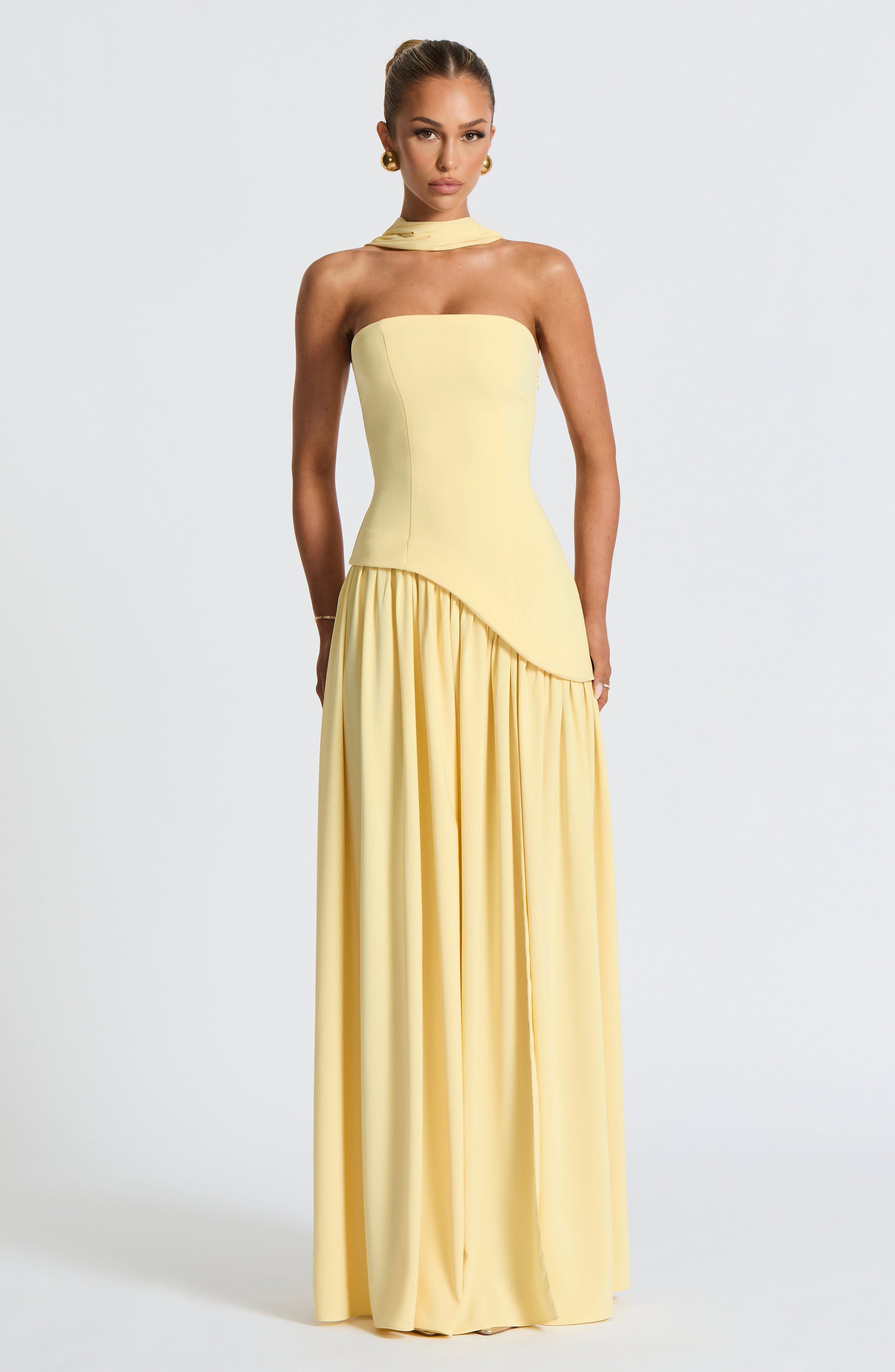 Velorage Taylynn Sari Chifon Maxi Elbise
