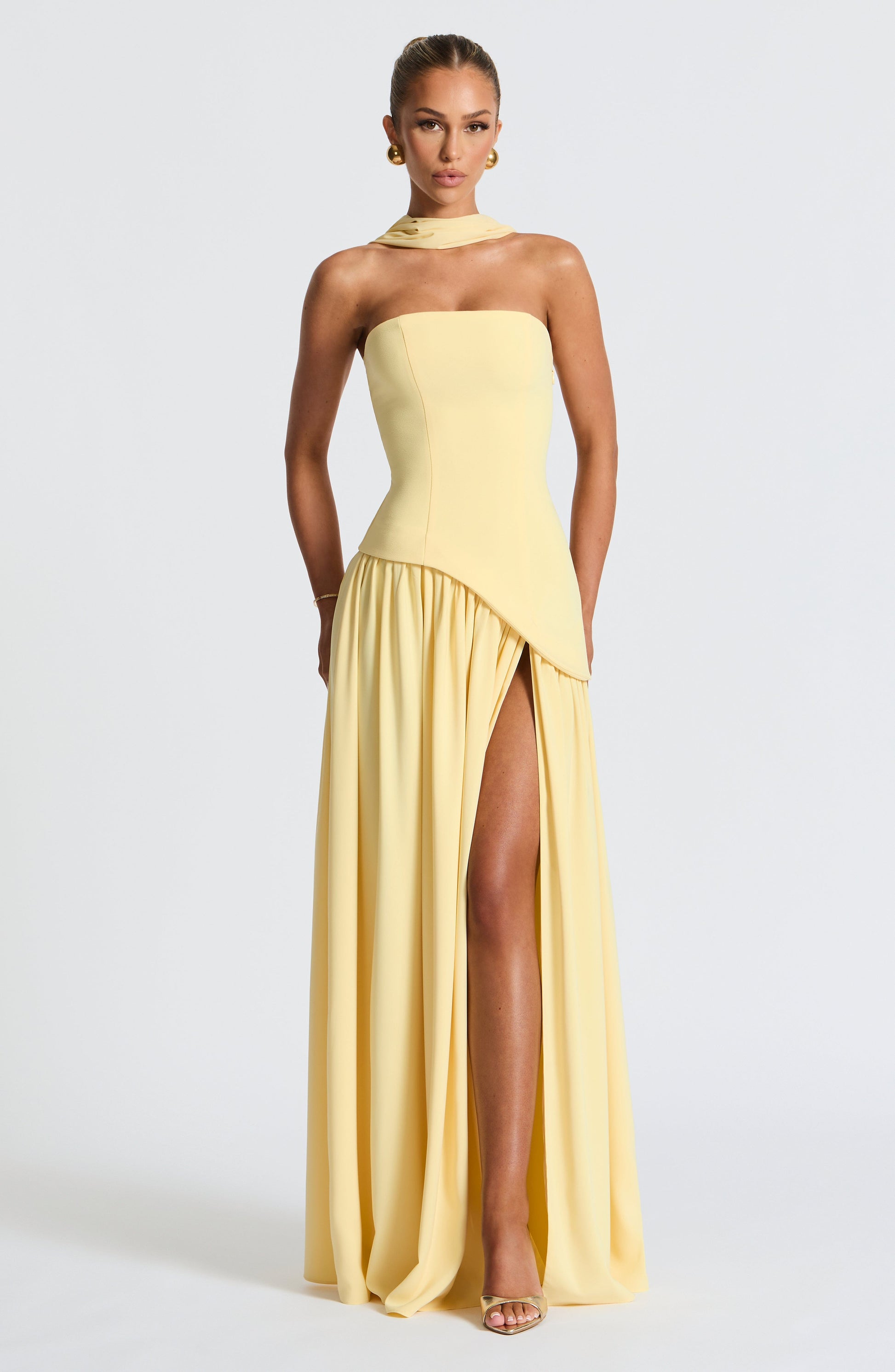 Velorage Taylynn Sari Chifon Maxi Elbise