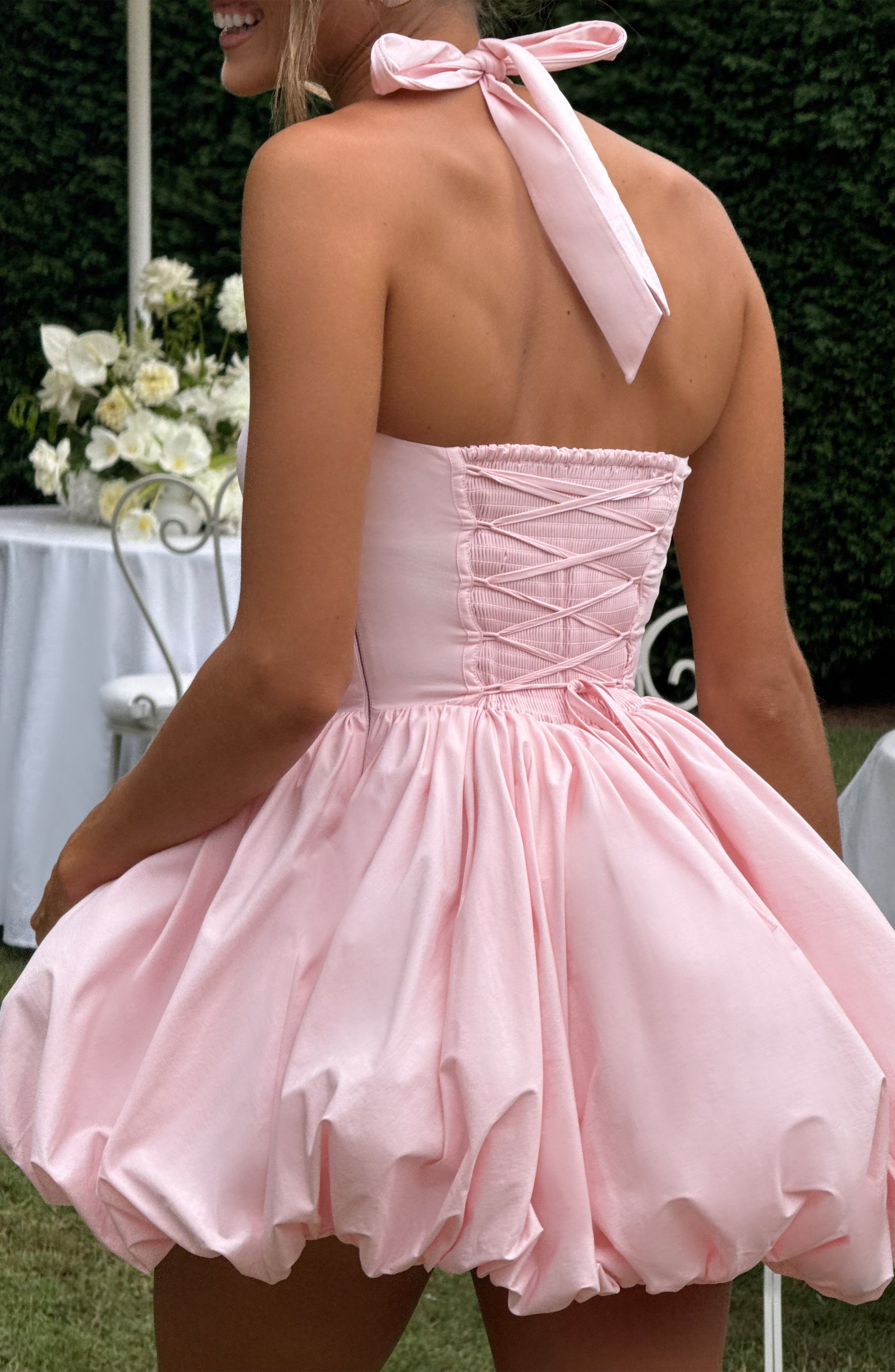 Velorage Leeanna Halter Mini Elbise