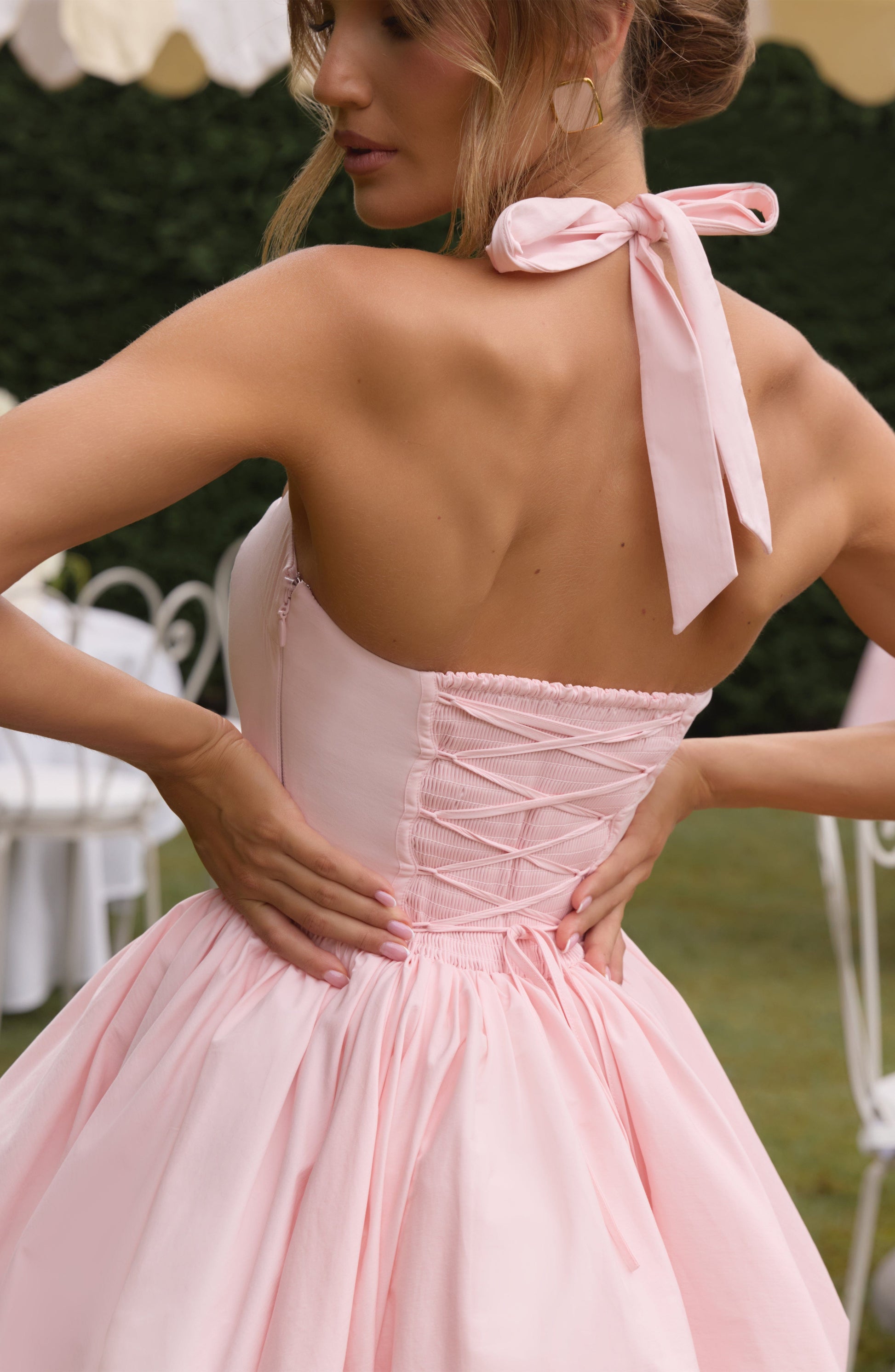 Velorage Leeanna Halter Mini Elbise