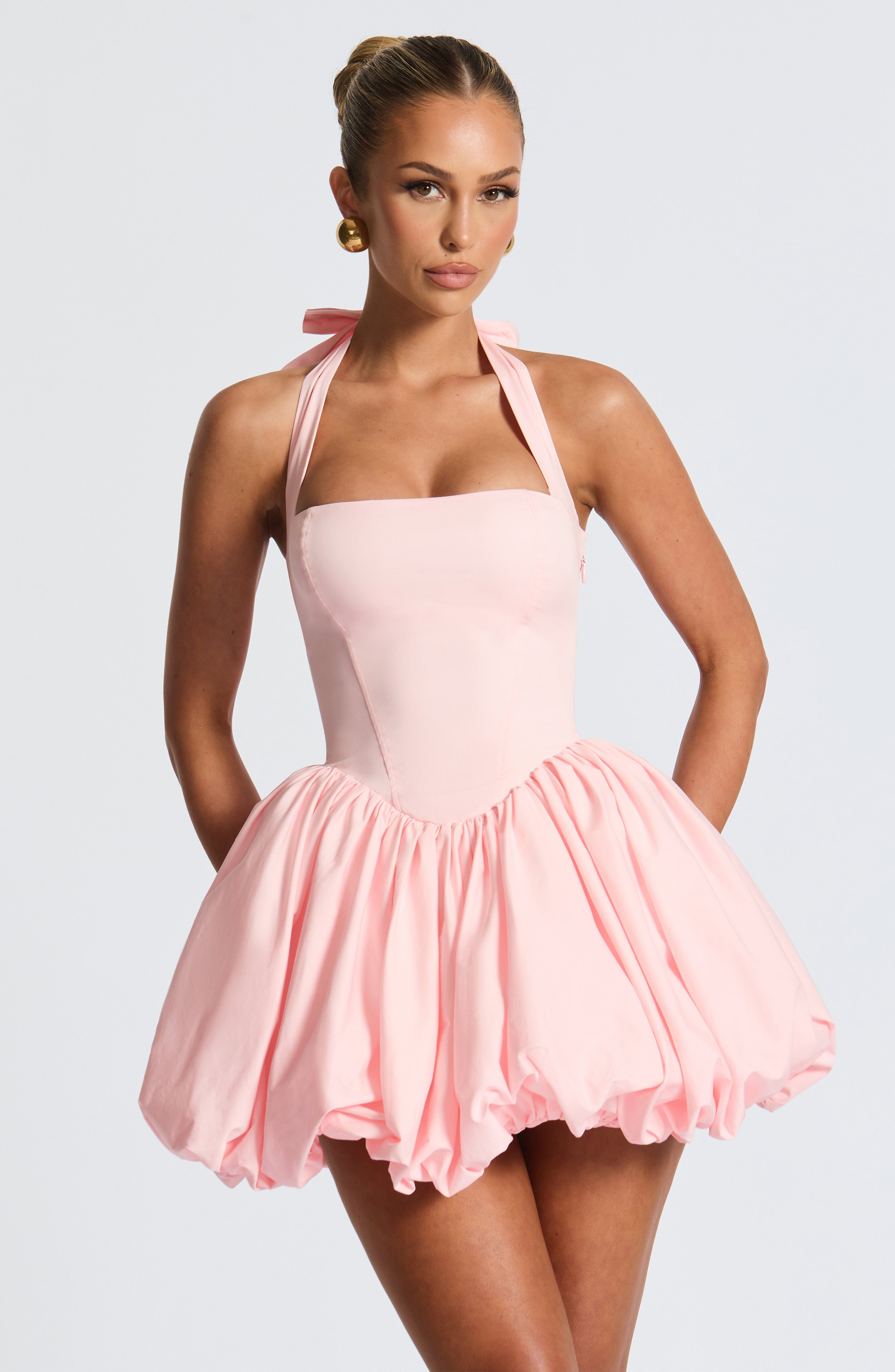 Velorage Leeanna Halter Mini Elbise