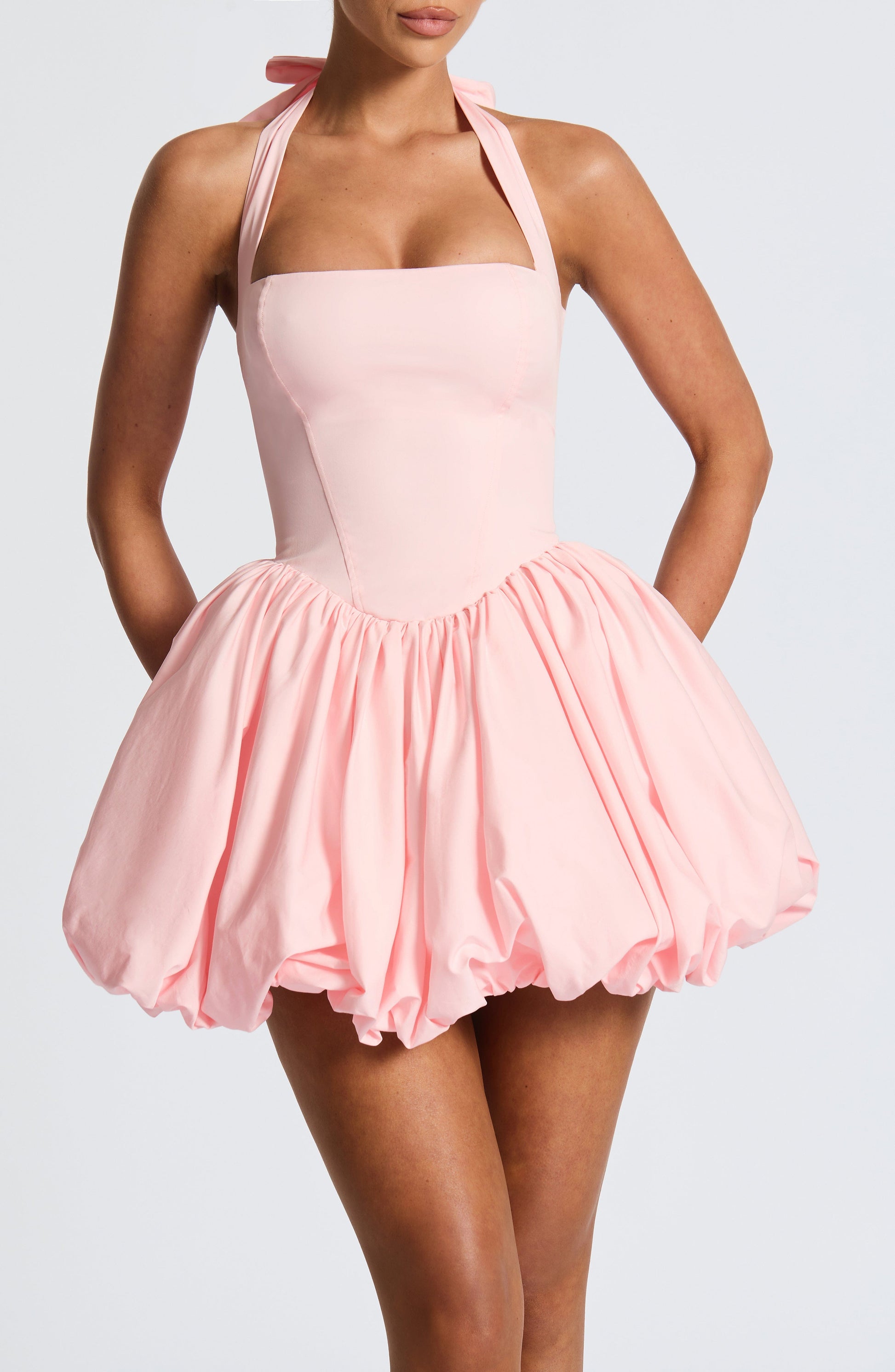 Velorage Leeanna Halter Mini Elbise