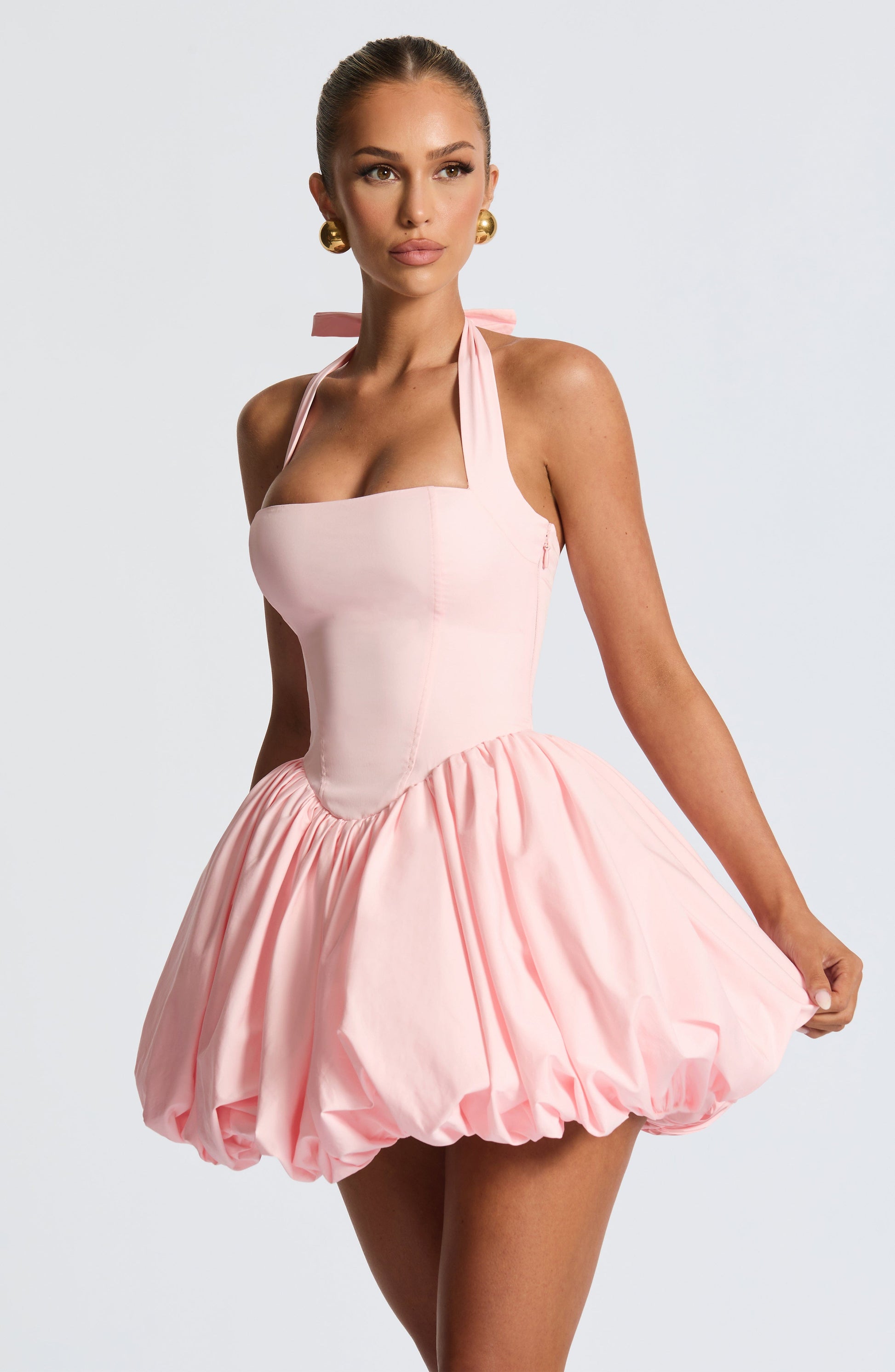 Velorage Leeanna Halter Mini Elbise