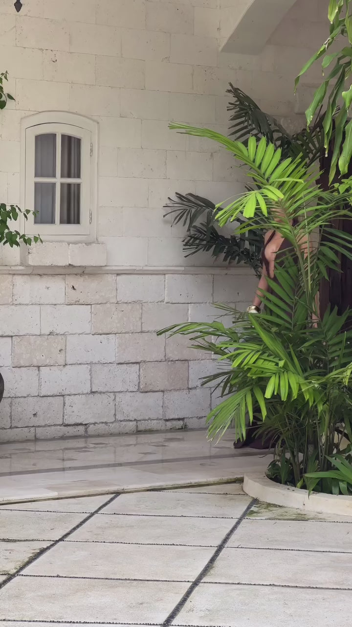 Zamya Halter Yaka Maksi Elbise