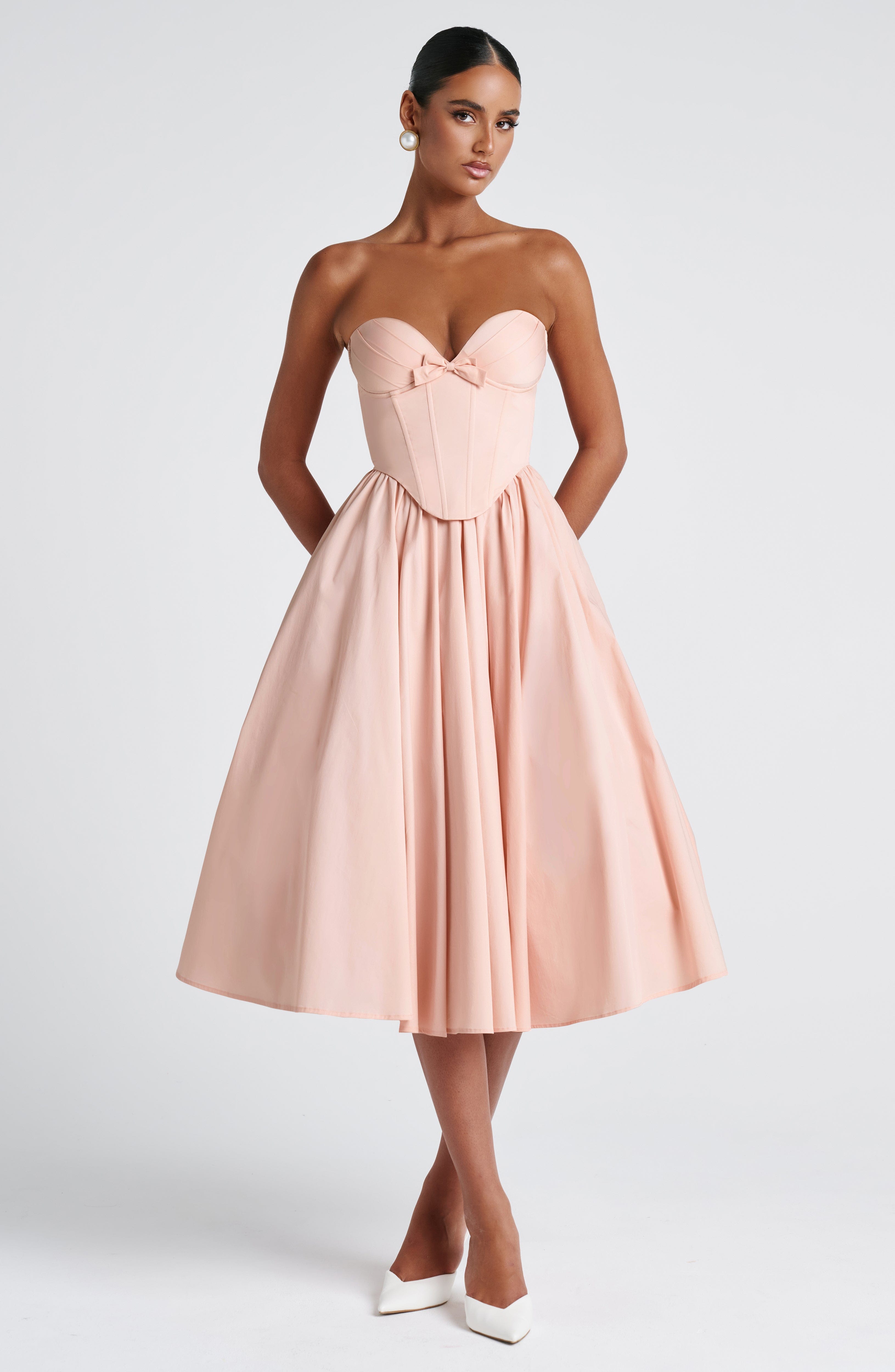 Velorage Jazzlyn Straplez Midi Elbise