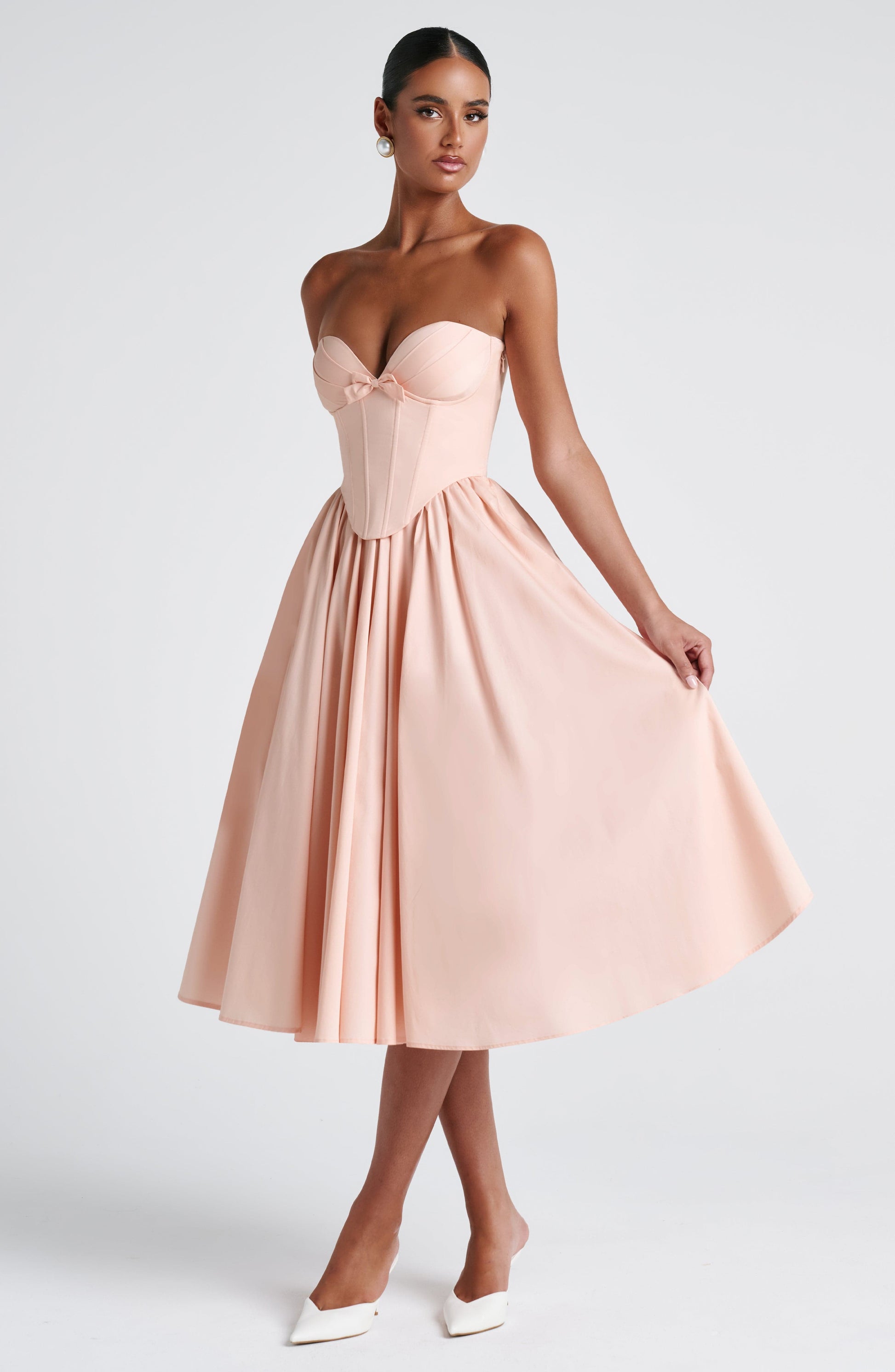Velorage Jazzlyn Straplez Midi Elbise