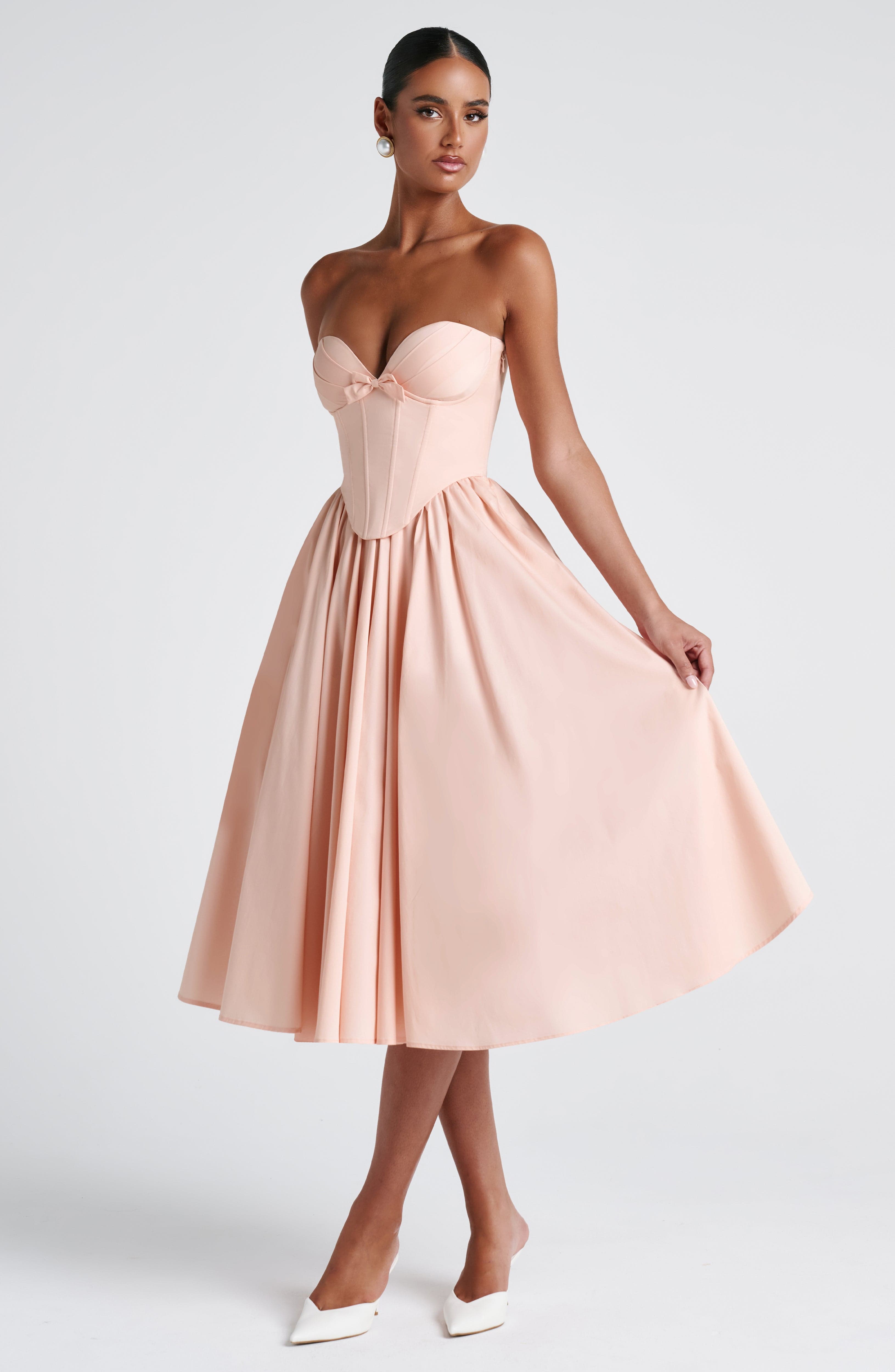 Velorage Jazzlyn Straplez Midi Elbise