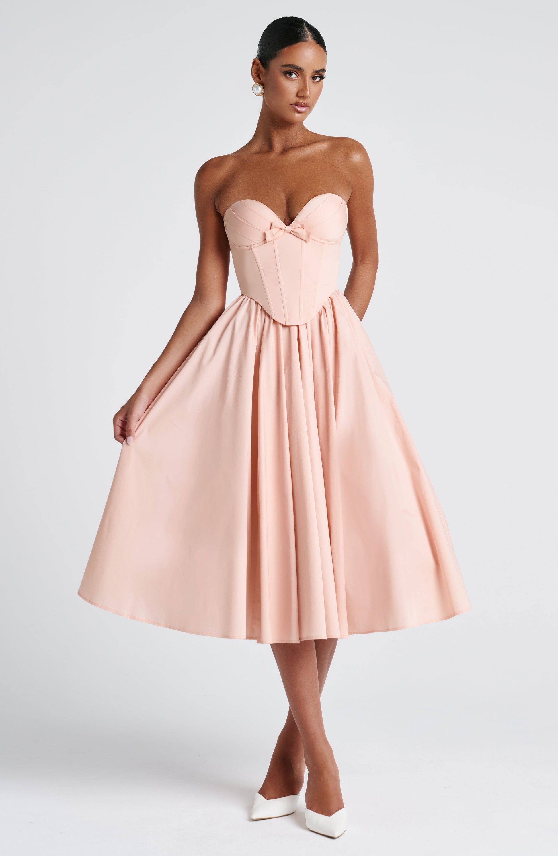 Velorage Jazzlyn Straplez Midi Elbise