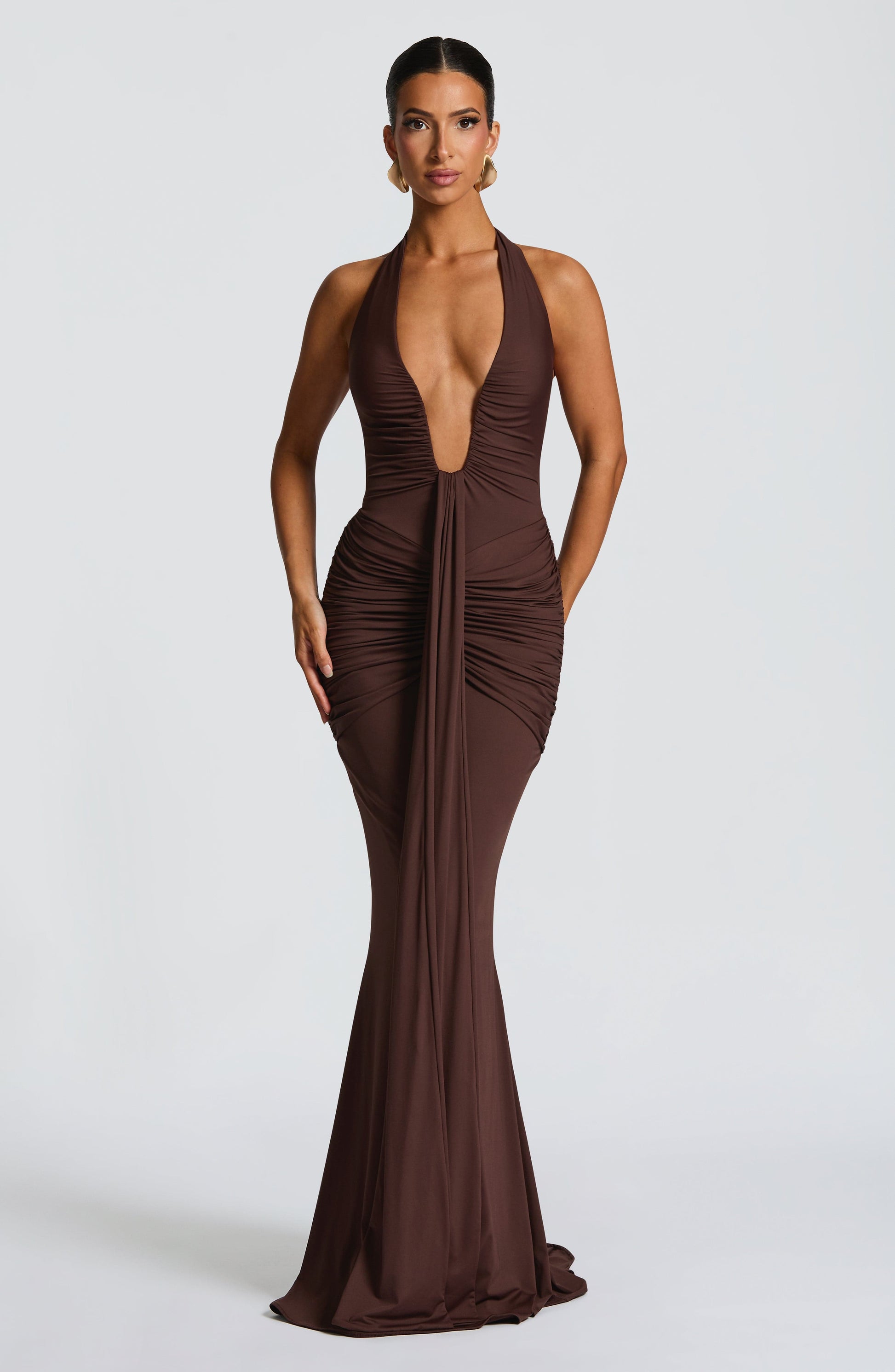 Velorage Zamya Halter Yaka Maksi Elbise