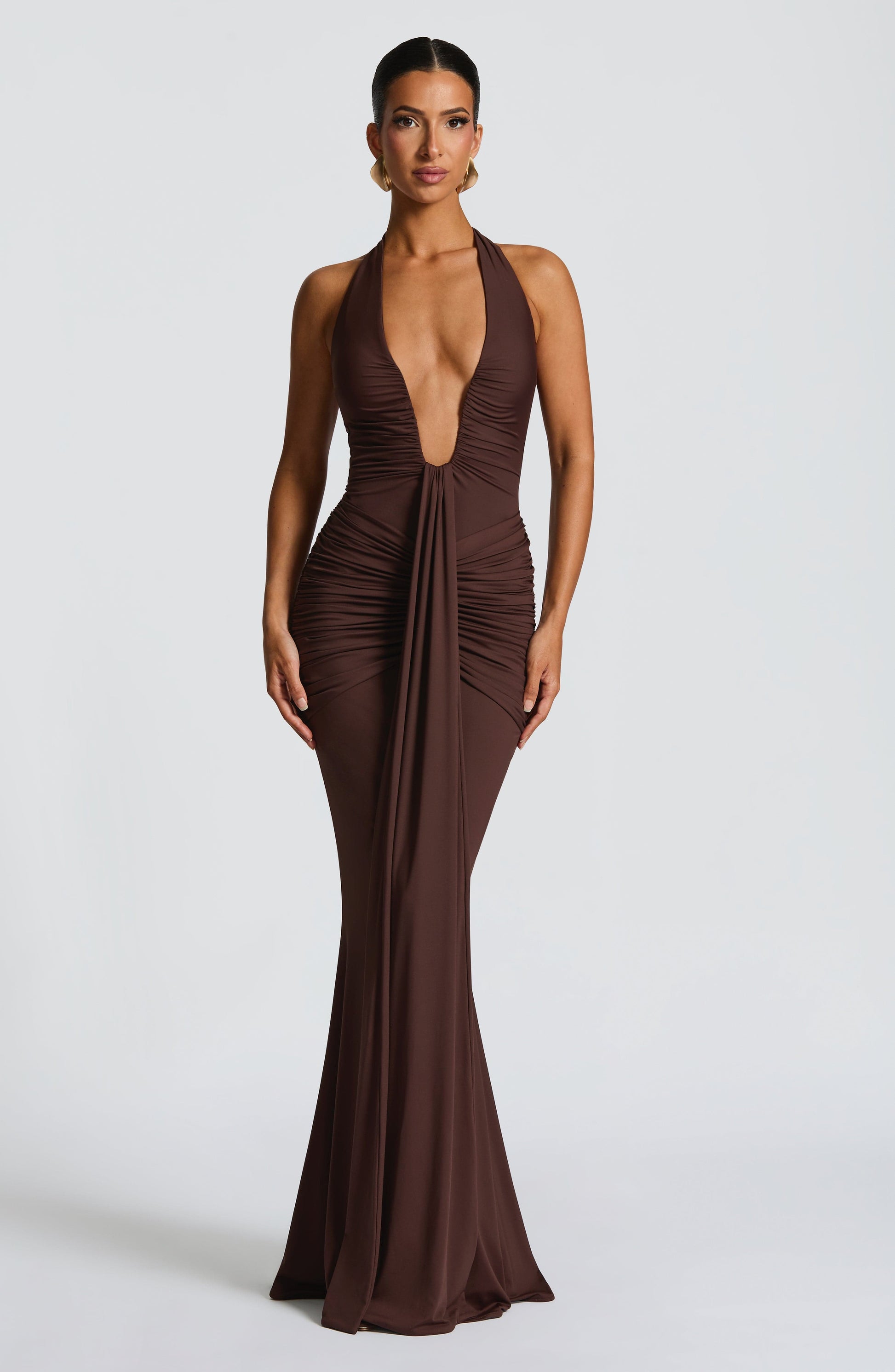 Velorage Zamya Halter Yaka Maksi Elbise