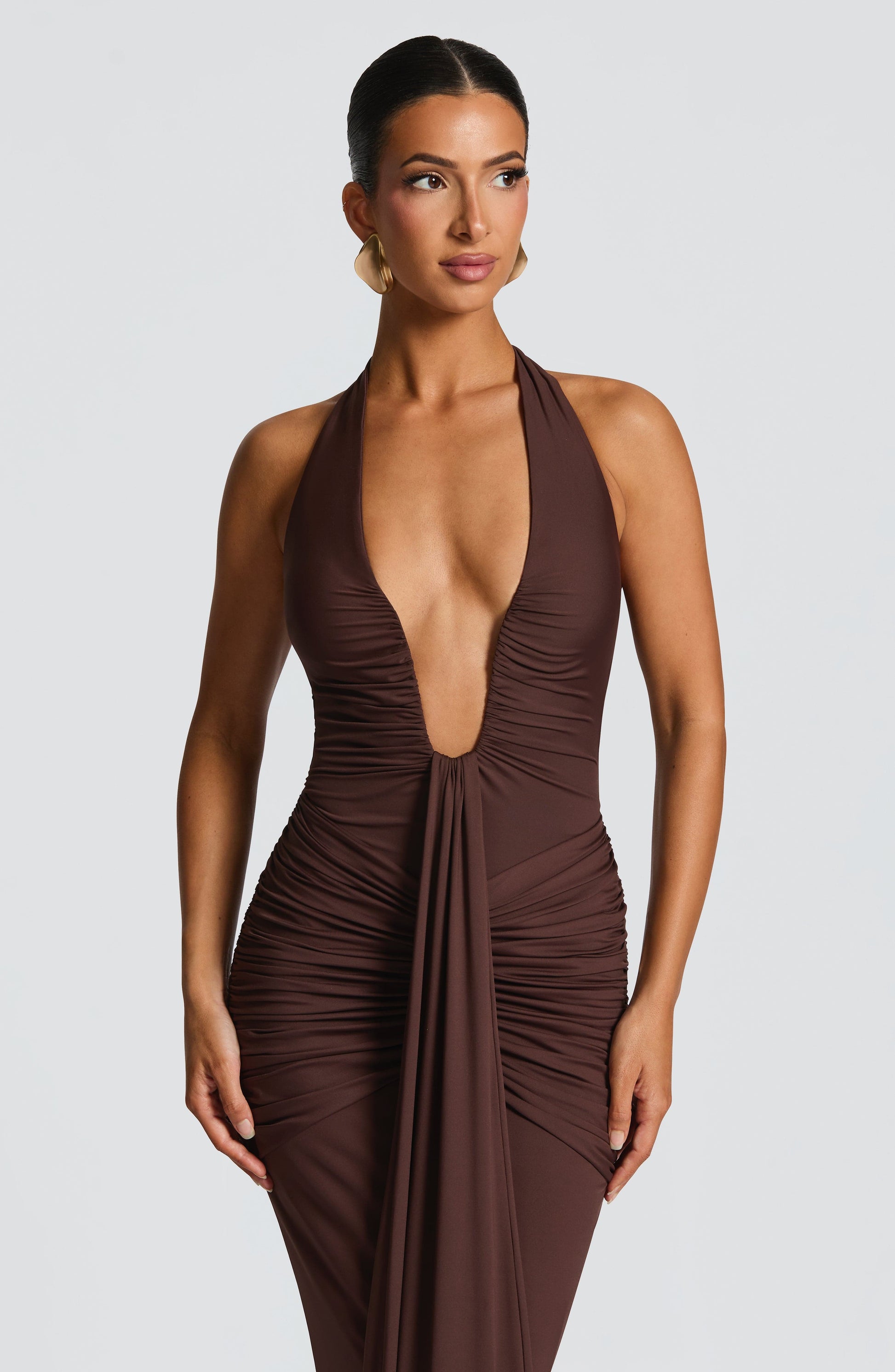 Velorage Zamya Halter Yaka Maksi Elbise