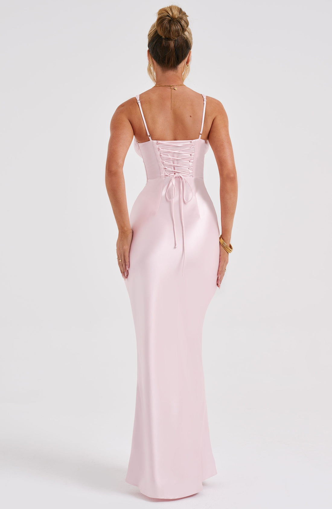 Velorage Melonie Korse Saten Maksi Elbise | BBF3234-D - BLUSH - XS | BBF3234-D - BLUSH - S | BBF3234-D - BLUSH - M | BBF3234-D - BLUSH - L | BBF3234-D - BLUSH - XL | BBF3234-D - BLUSH - XXL