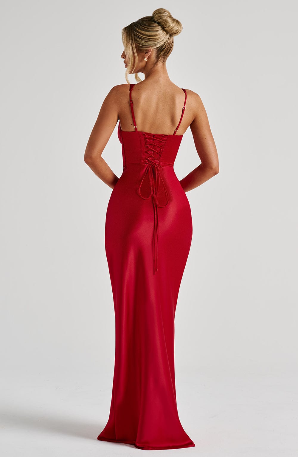 Velorage Miabella Saten Korse Maksi Elbise | BBF3234-D - RED - XS | BBF3234-D - RED - S | BBF3234-D - RED - M | BBF3234-D - RED - L | BBF3234-D - RED - XL | BBF3234-D - RED - XXL